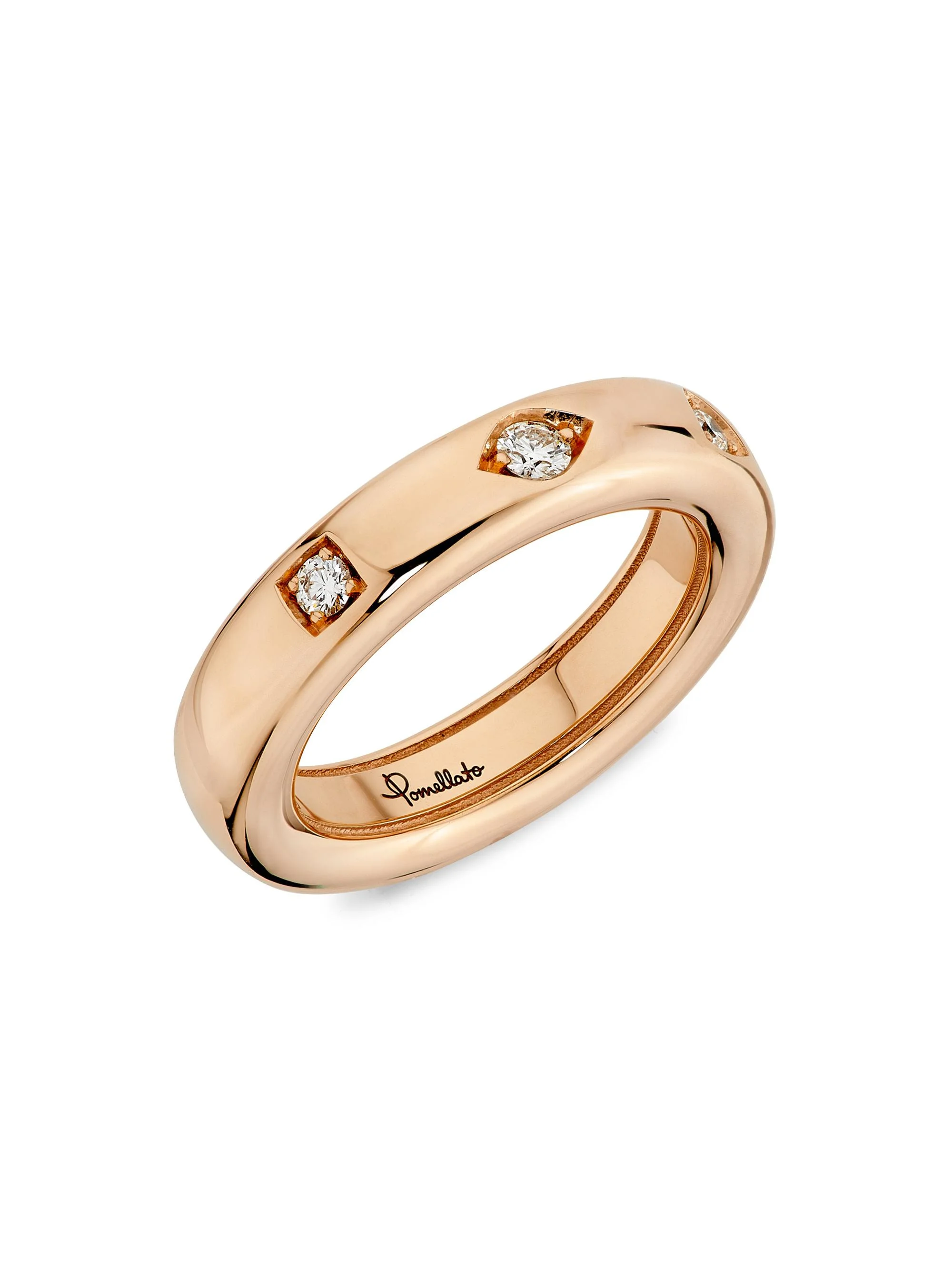 Women's Iconica 18K Rose Gold & 0.10 TCW Diamond Ring - Rose Gold - 1