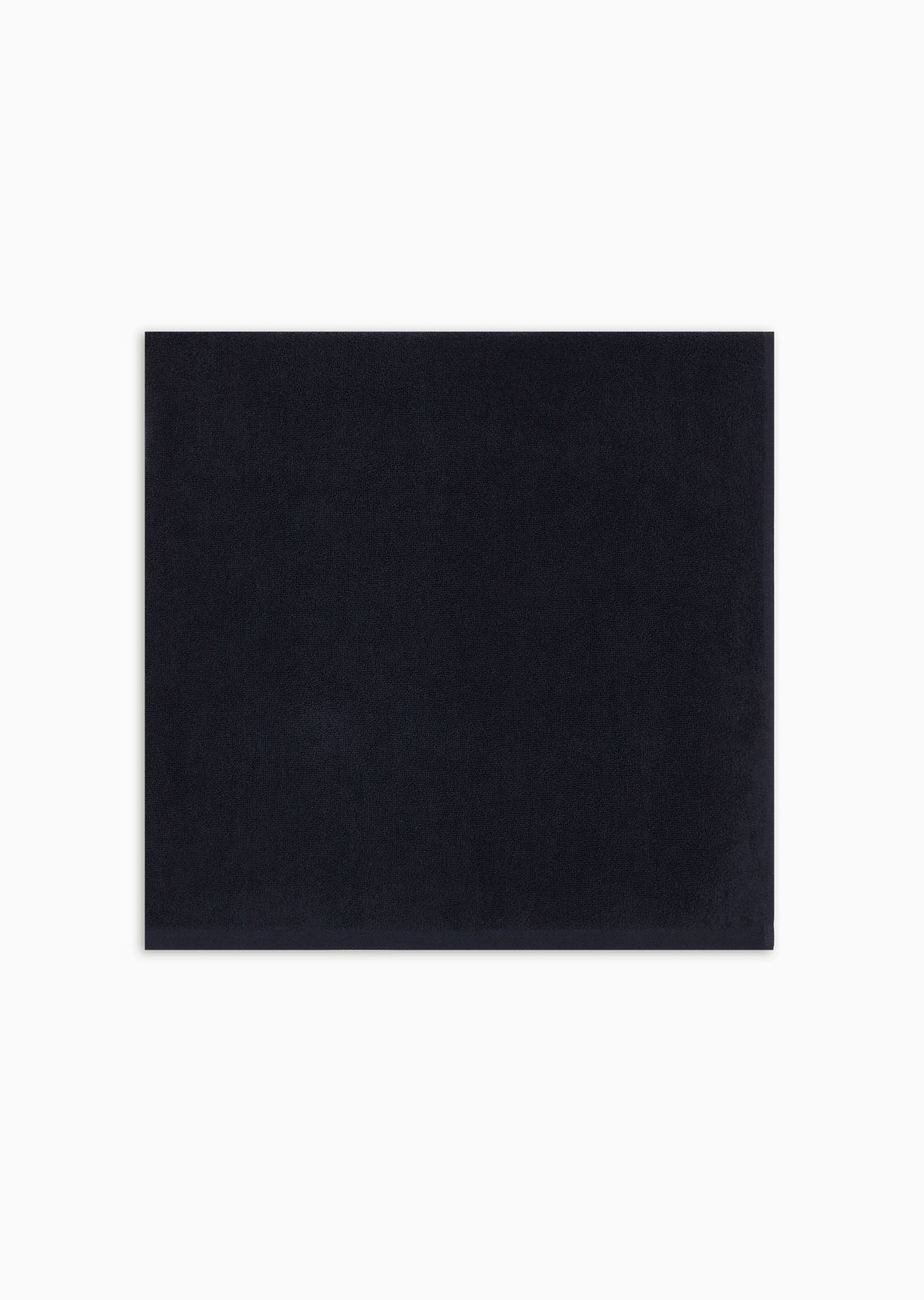 Cotton beach towel with jacquard logo - 1