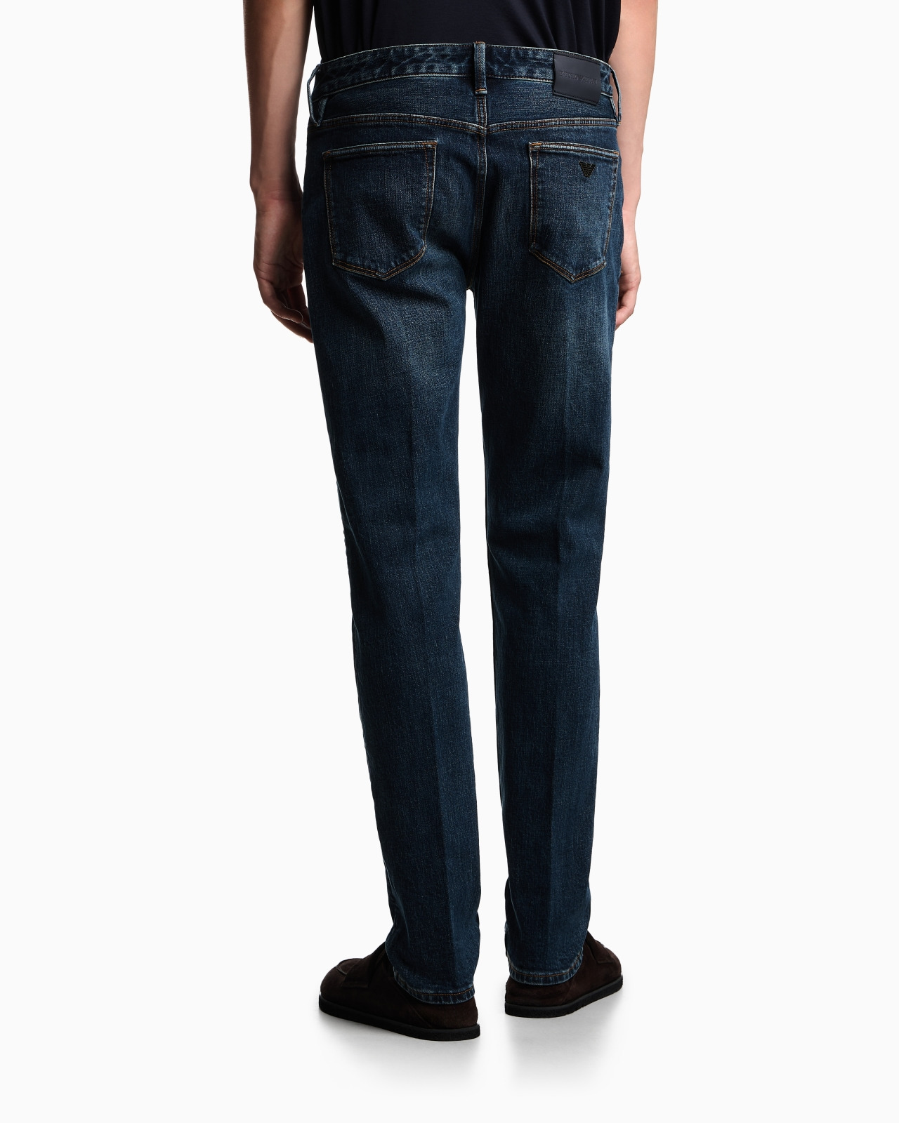 J75 SLIM-FIT, STONE-WASHED STRETCH-DENIM JEANS - 3