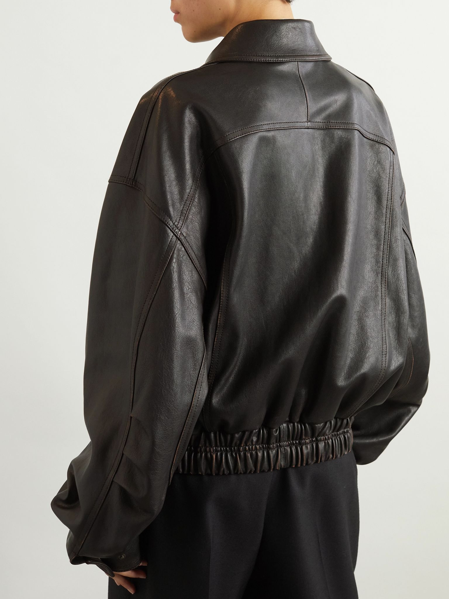 Leather jacket Black - 4