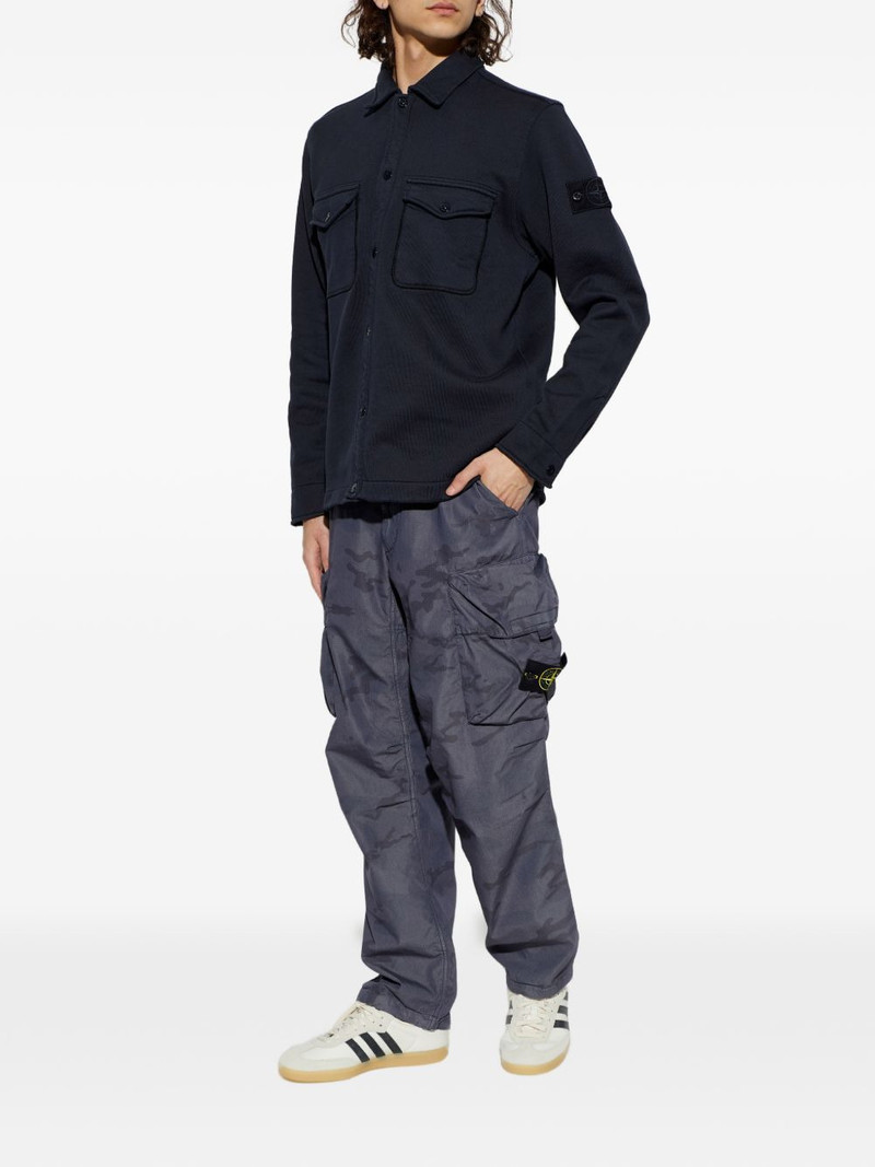 Stone Island logo-patch chest-pocket sweater outlook