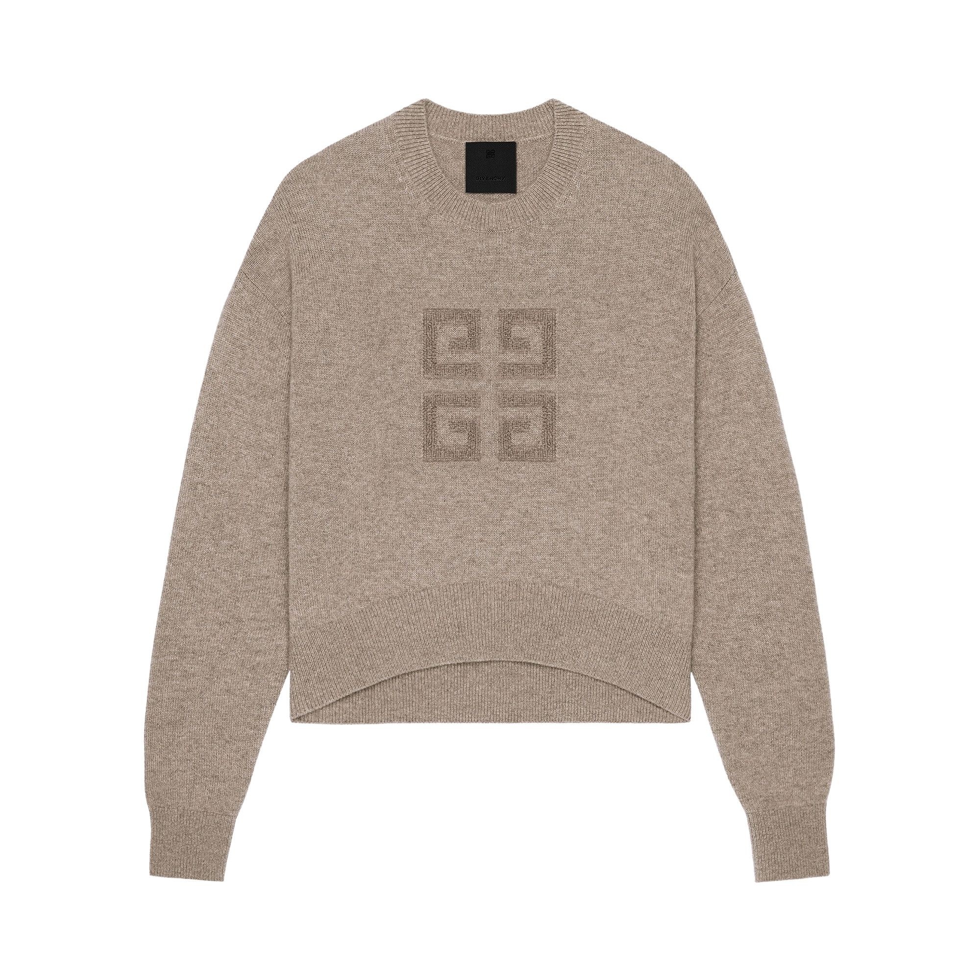Givenchy Low Shoulders Crewneck Sweater 'Pumice Beige' - 1