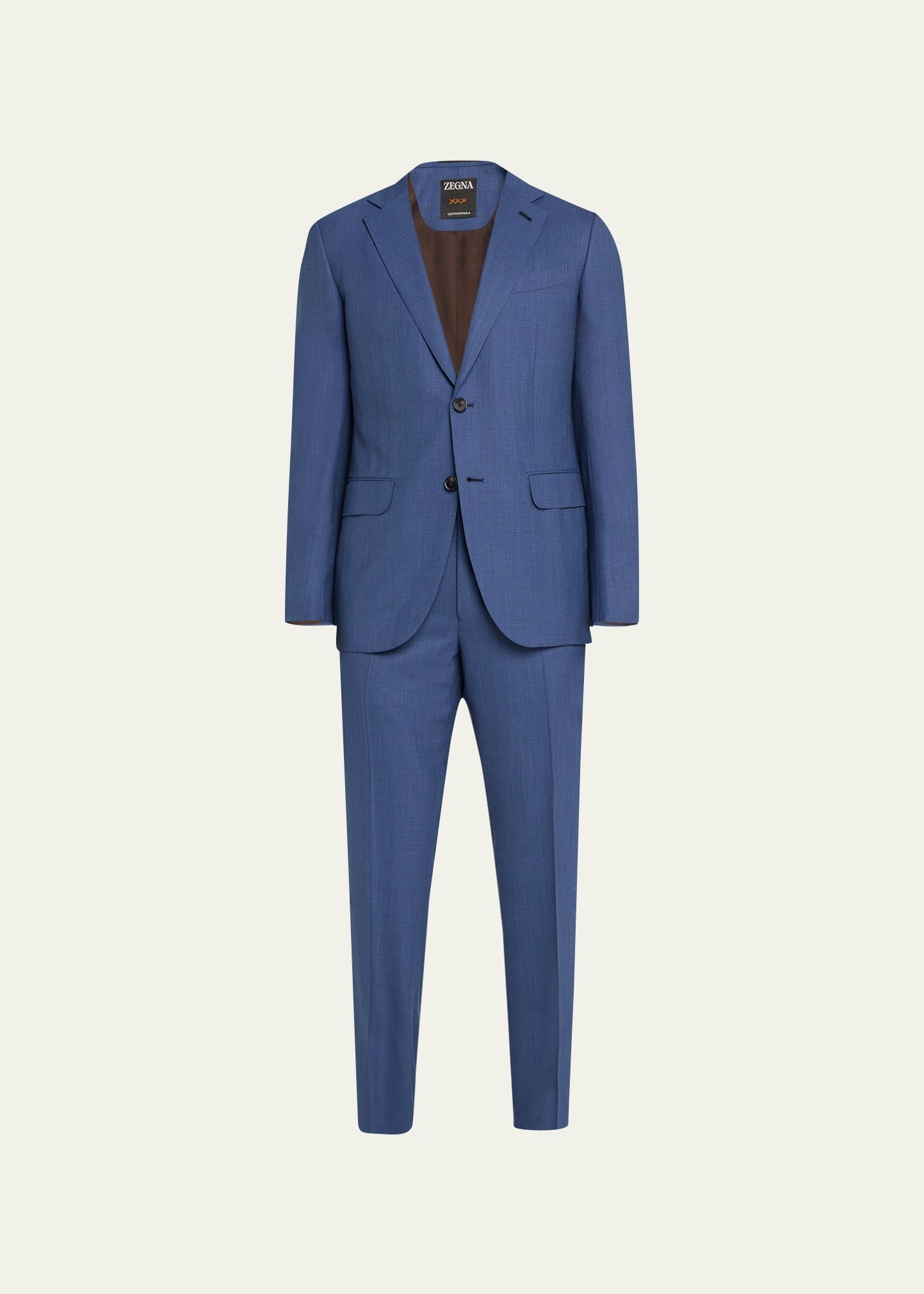 Men's Centoventimila Wool Suit - 1