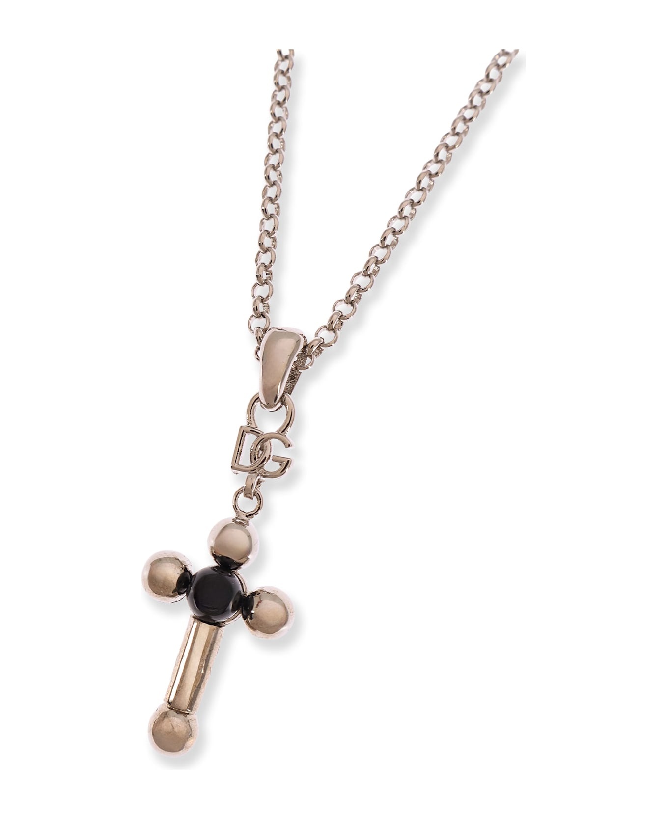 Brass Necklace With Iconic Crucifix - 2