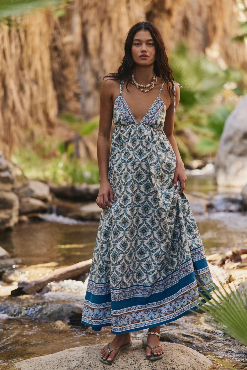 Sorrento Stroll Printed Maxi Dress - 1