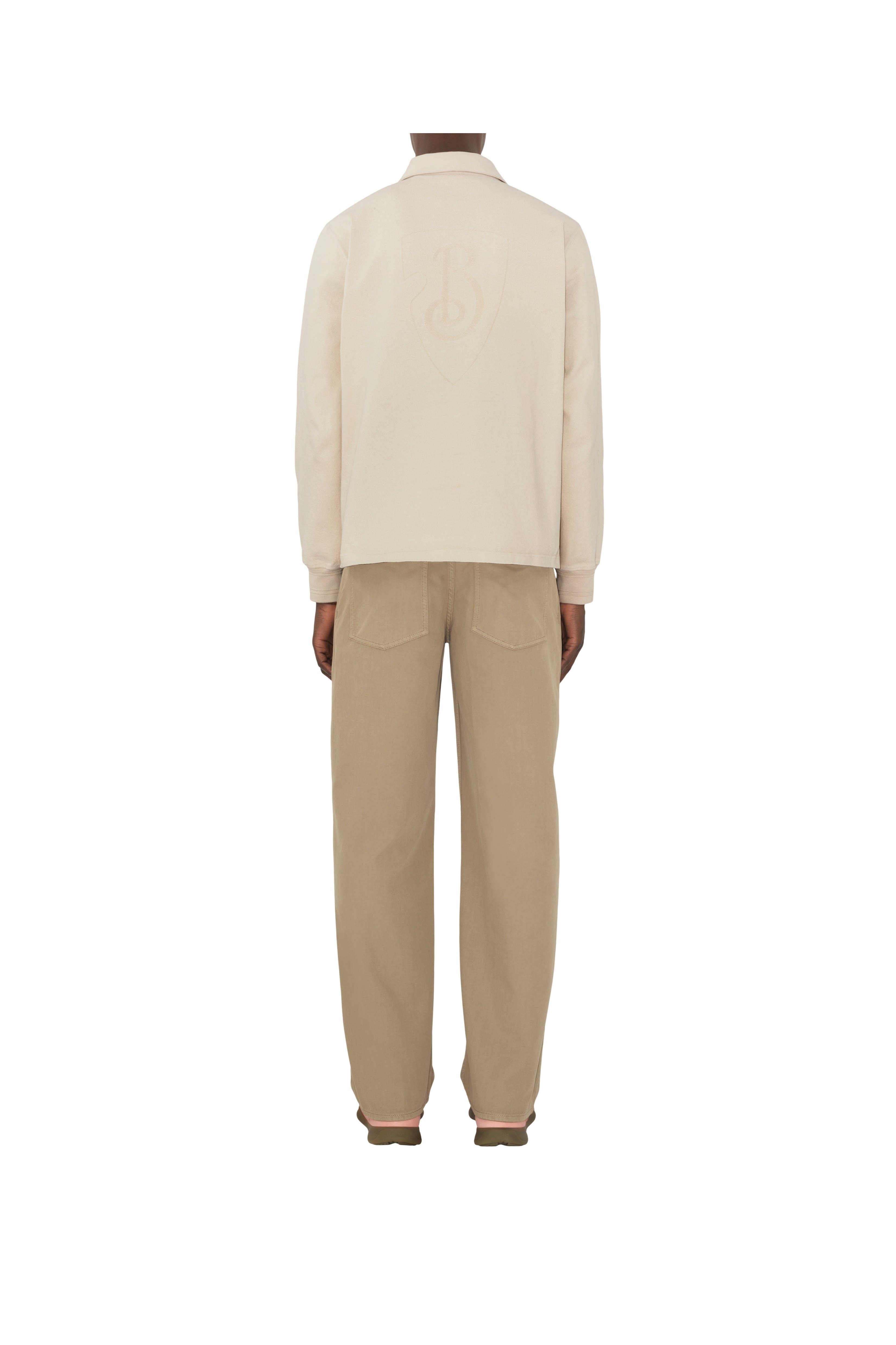 burberry Cotton Trousers in Quill at Nordstrom - 4