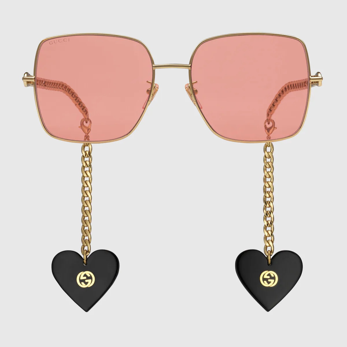 Gucci Les Pommes sunglasses with heart charms - 1