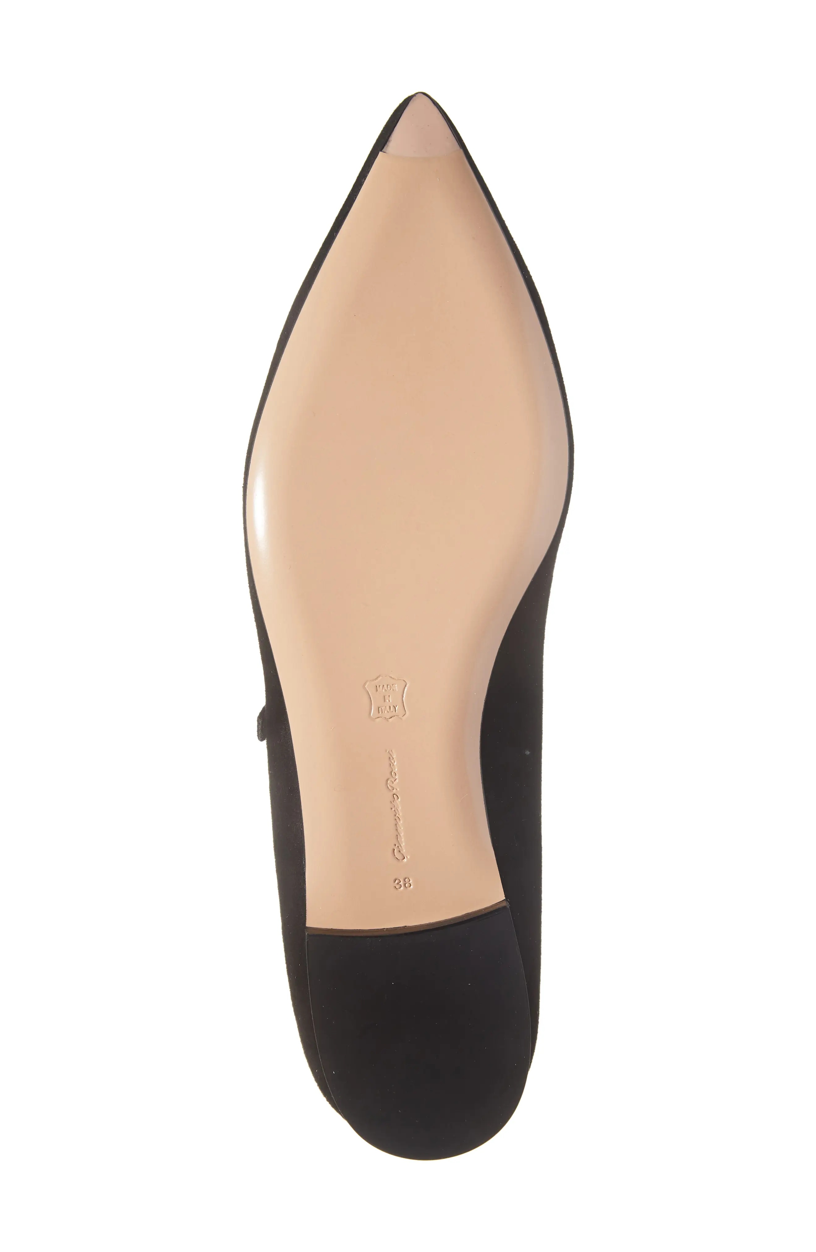 Ribbon Pointed Toe Mary Jane Ballet Flat - 6