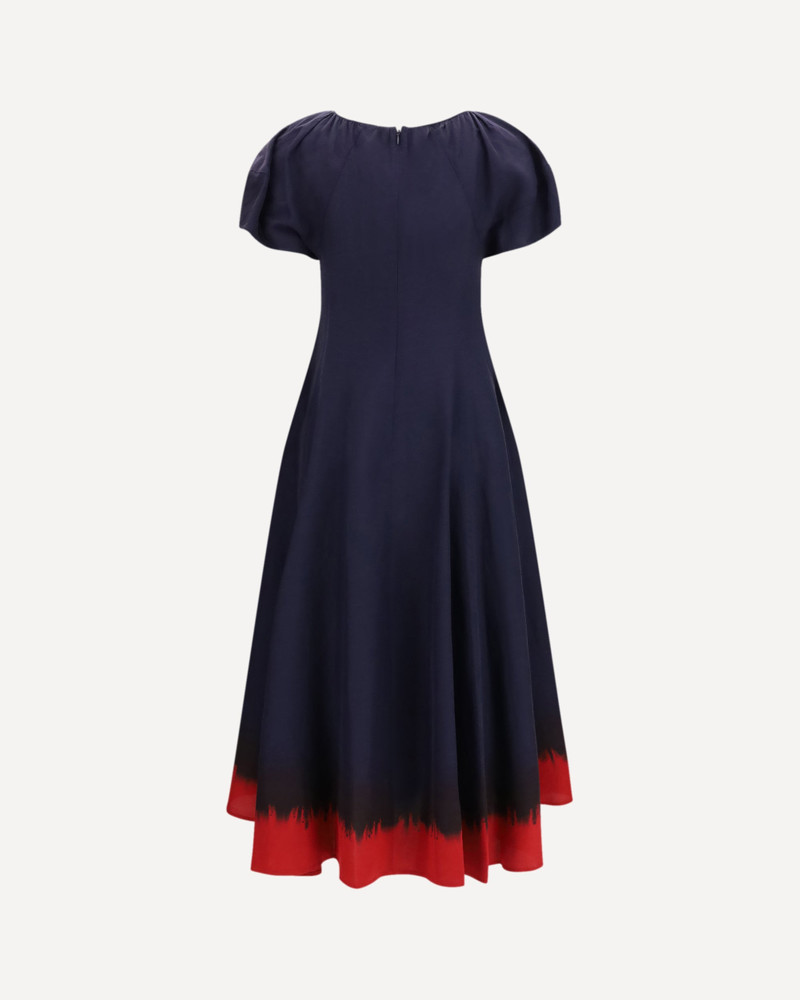 TORY BURCH Midi Dress with balloon sleeves outlook