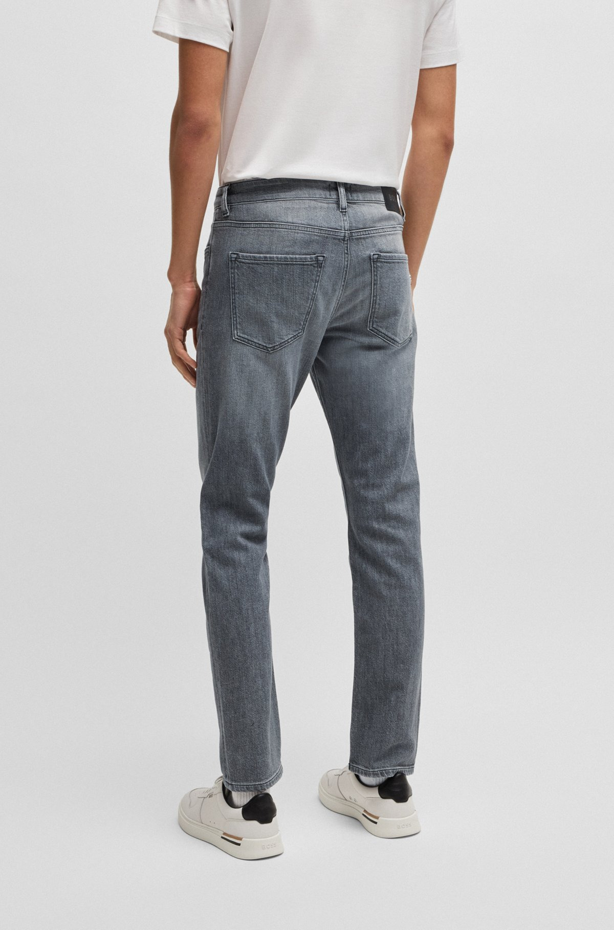 DELAWARE SLIM-FIT JEANS IN TINTED STRETCH DENIM - 4