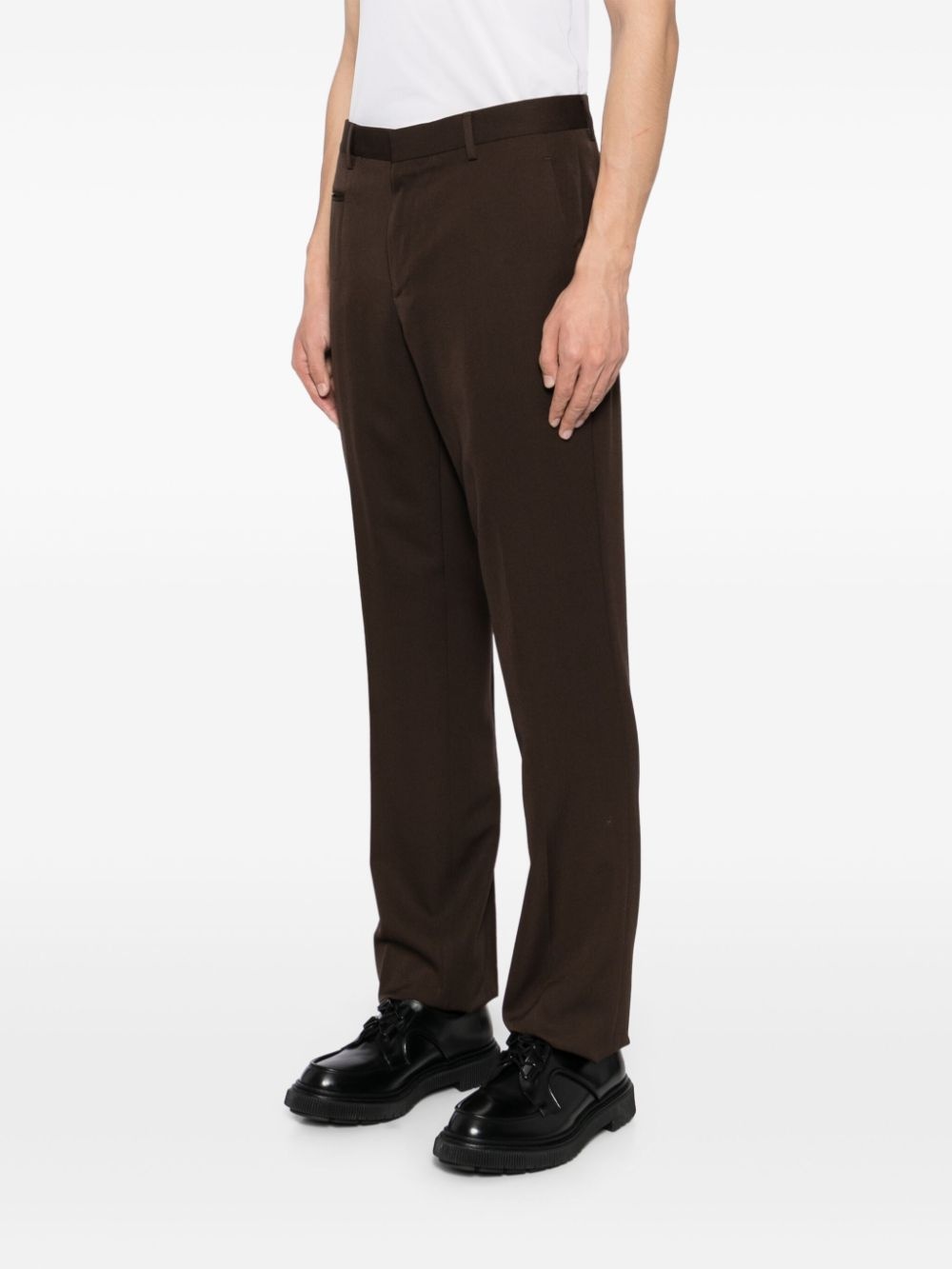STRAIGHT-LEG SILM TROUSERS - 3