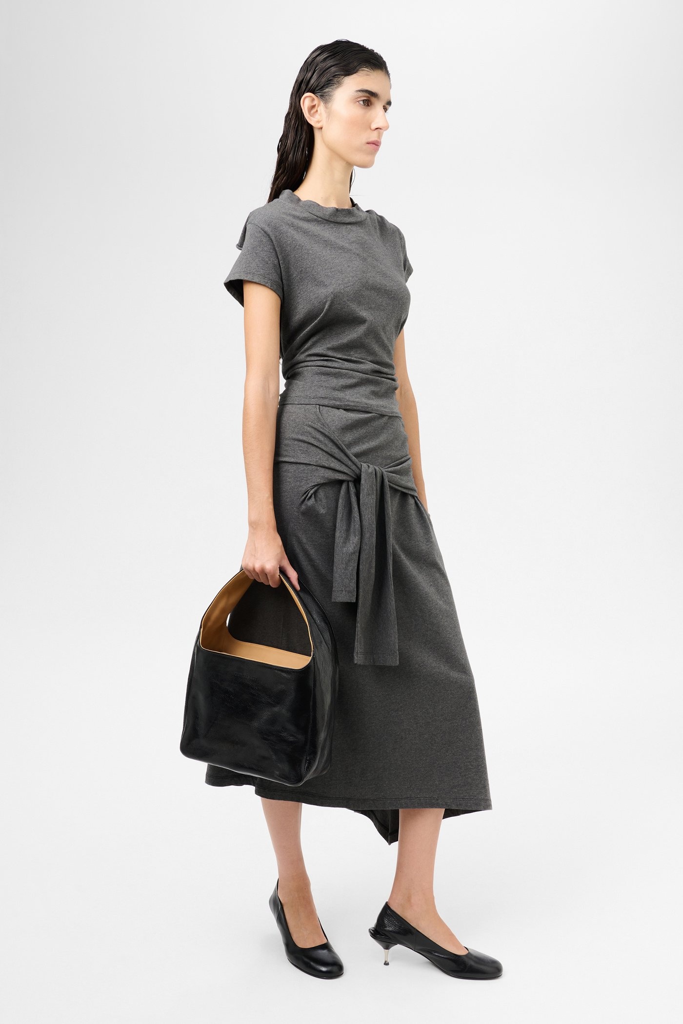 Brick Bag Black Leather - 5
