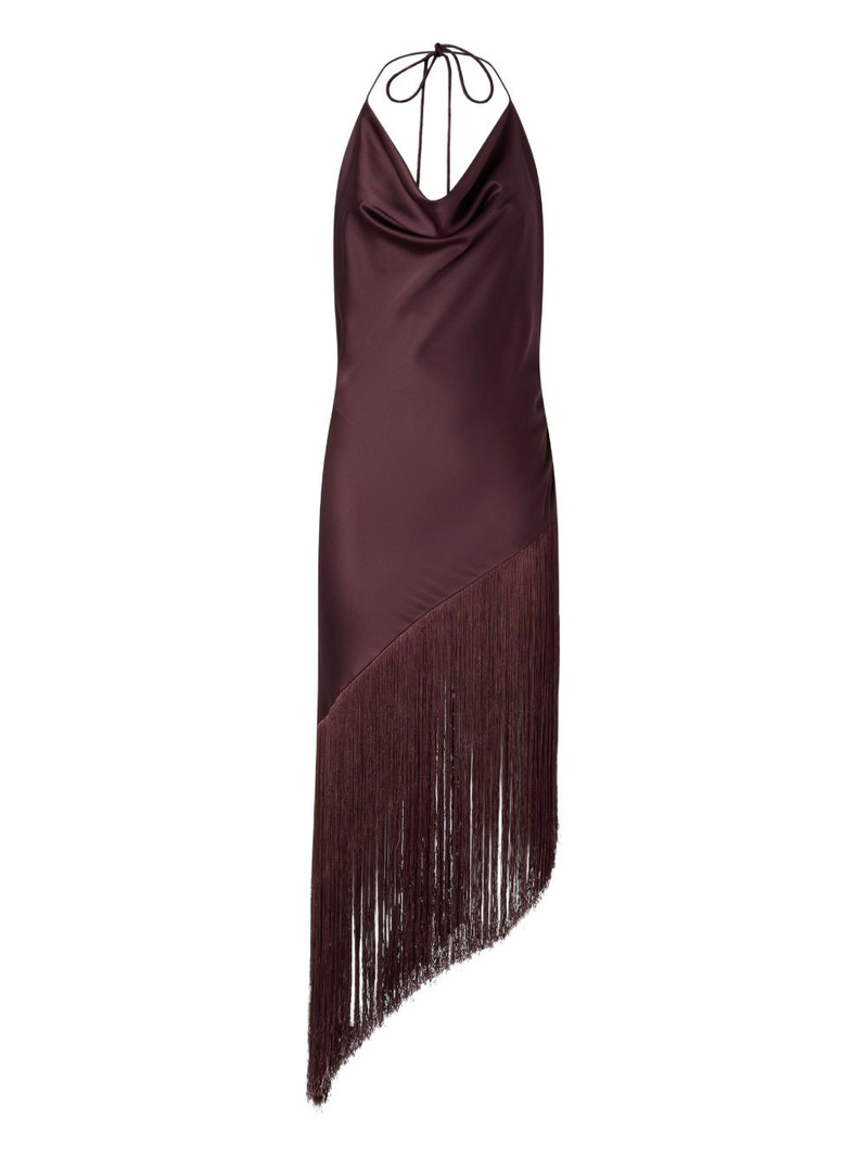 asymmetrical fringed dress 1