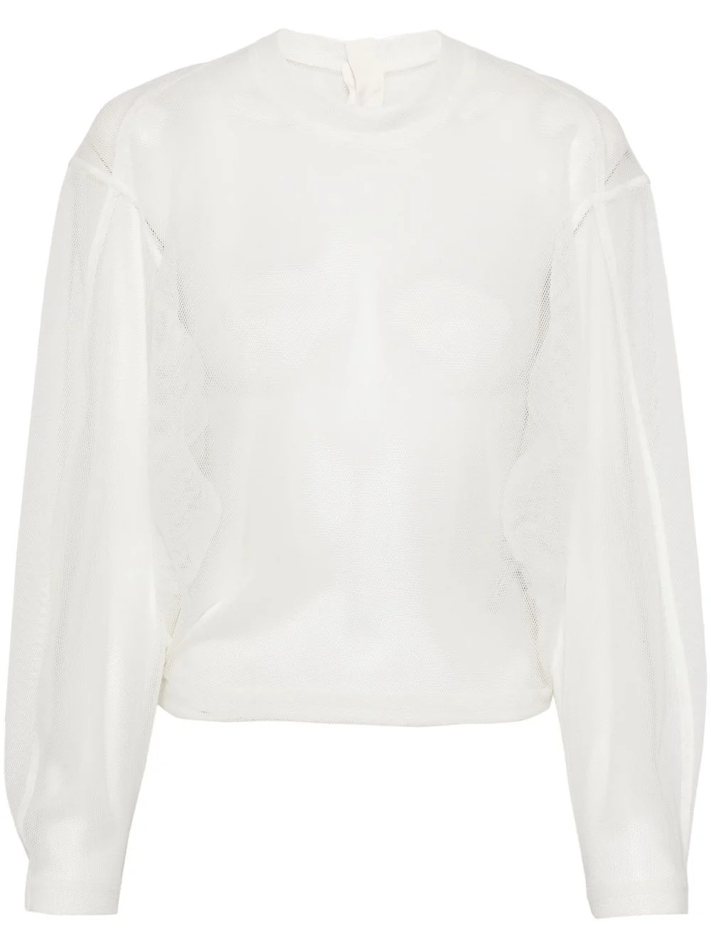 semi-sheer jersey top - 1