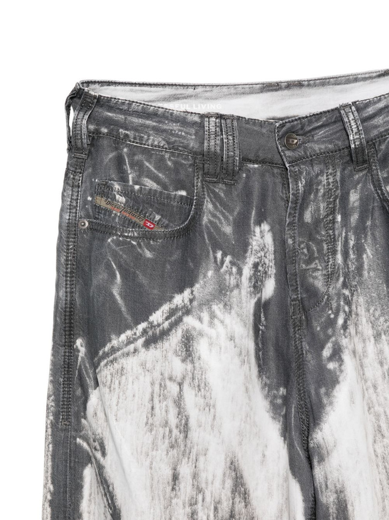1997 D-Enim-M logo-patch trousers 3