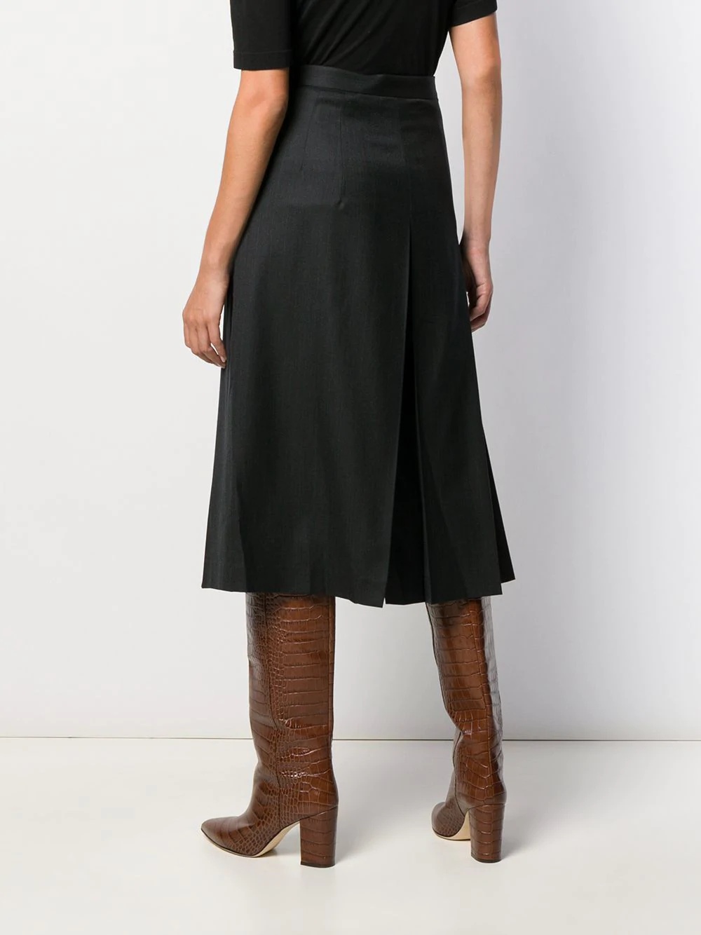 pleated midi skirt - 4