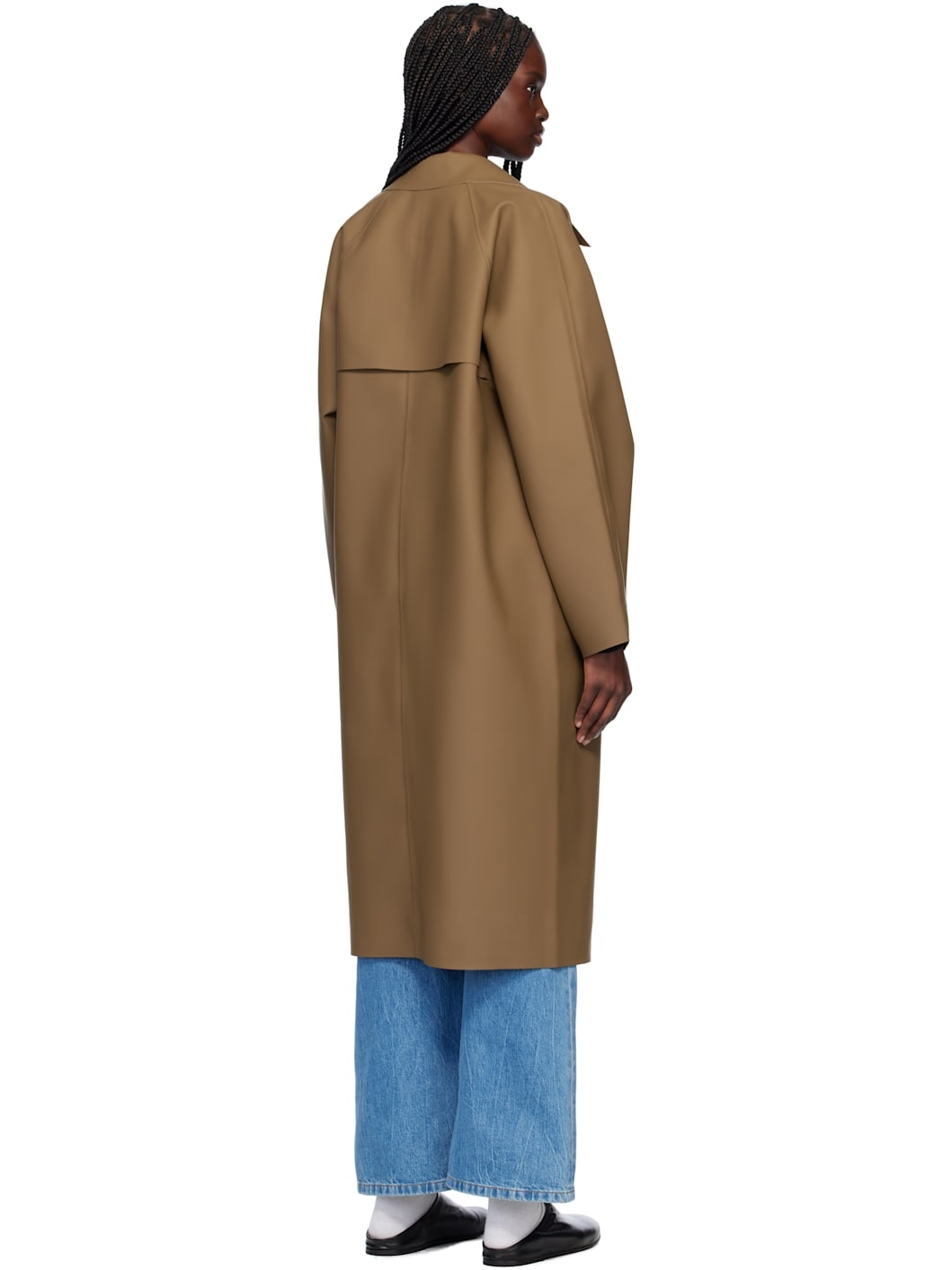 Brown Original Below Rubber Coat - 3