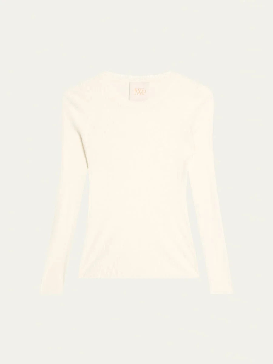 Ribbed Wool Pullover - 1