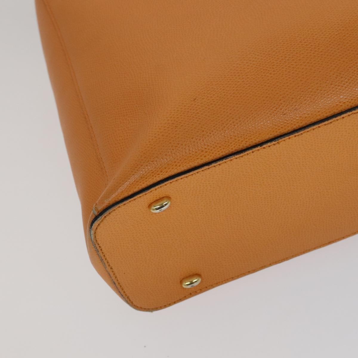 CELINE Tote Bag Leather Orange - 11