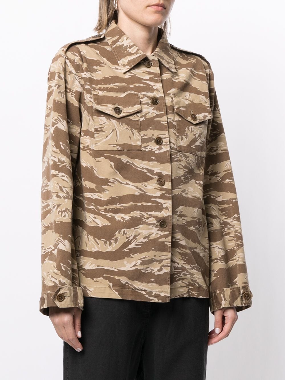 camouflage print shirt - 3