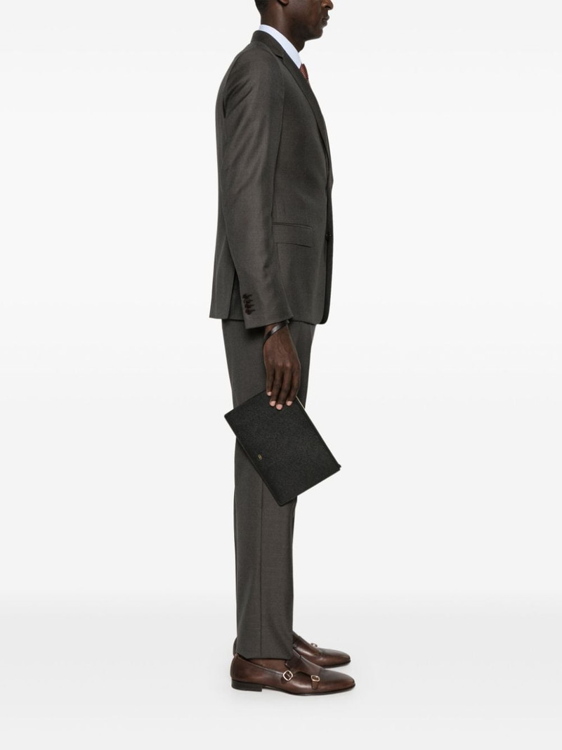 FERRAGAMO Gancini leather clutch bag outlook