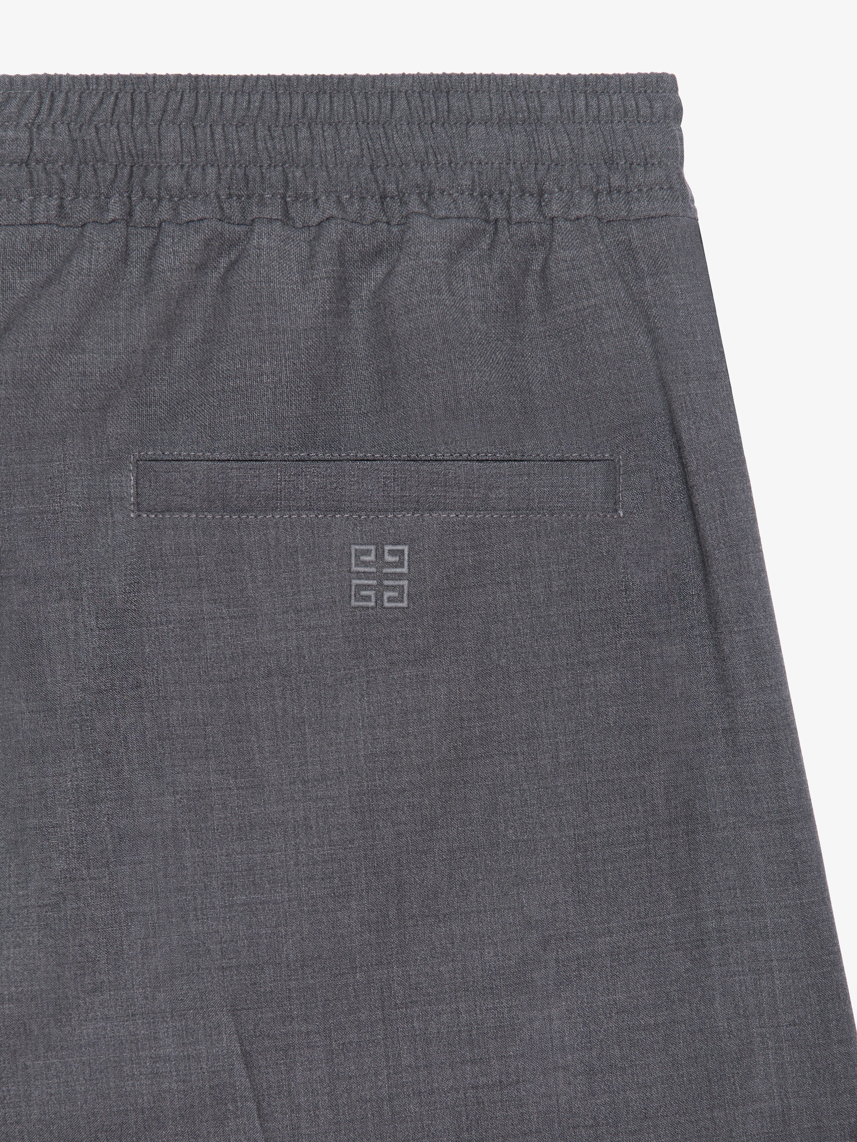 SLIM FIT JOGGER PANTS IN WOOL - 5