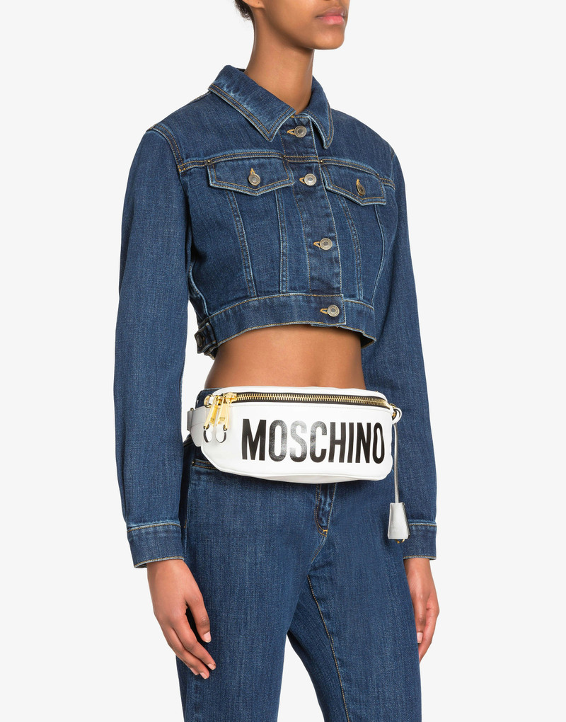 Moschino CALFSKIN BELT BAG WITH LOGO outlook