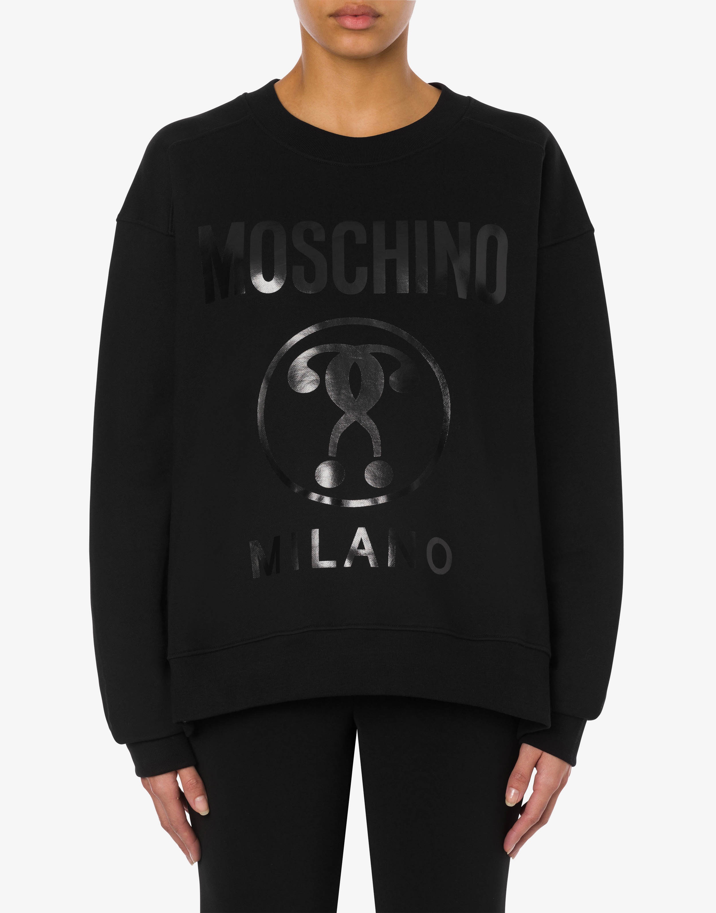 DOUBLE QUESTION MARK ORGANIC COTTON SWEATSHIRT - 2