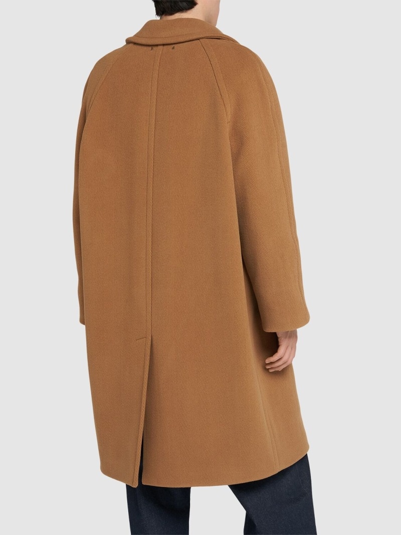 Golden Goose Journey herringbone virgin wool coat luisaviaroma