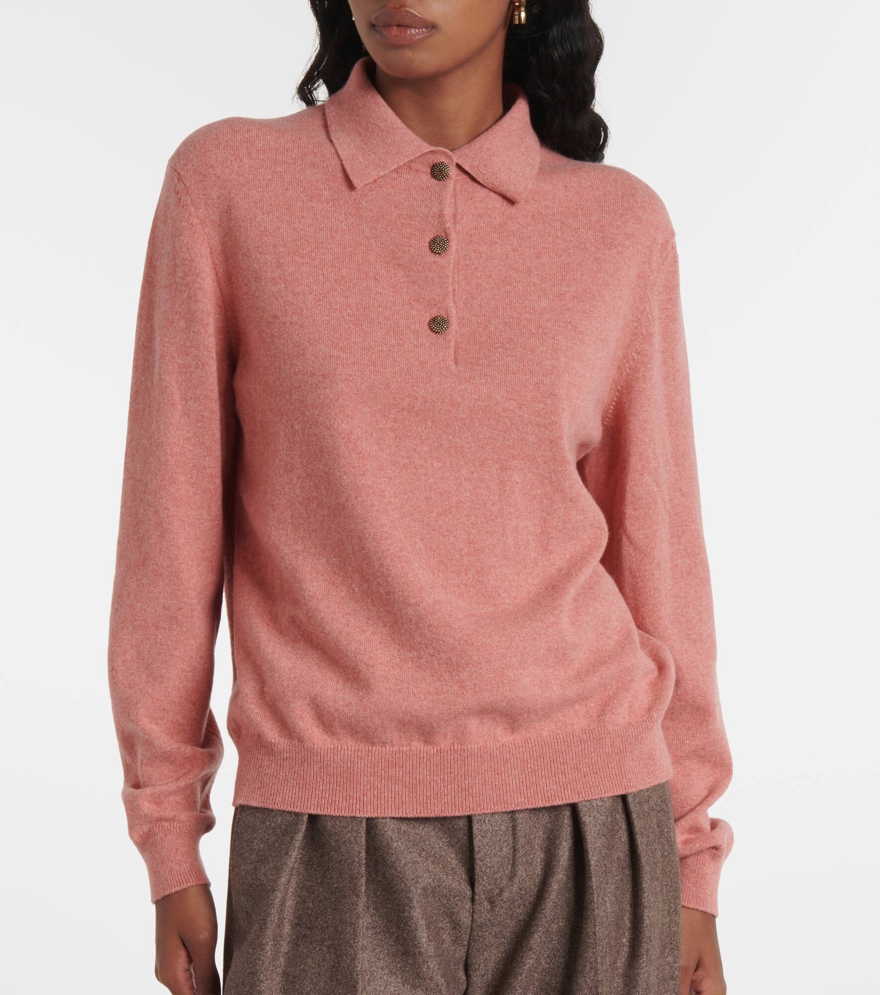 Cashmere polo sweater - 5