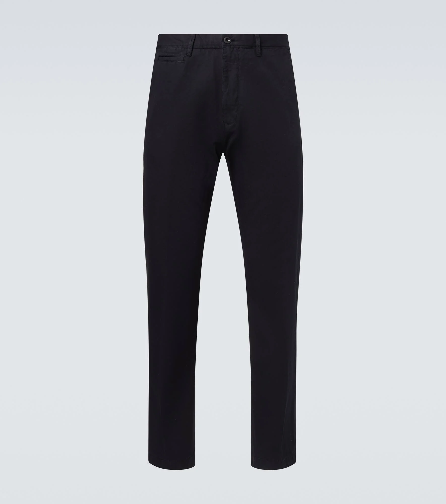 Cotton and linen slim pants - 1