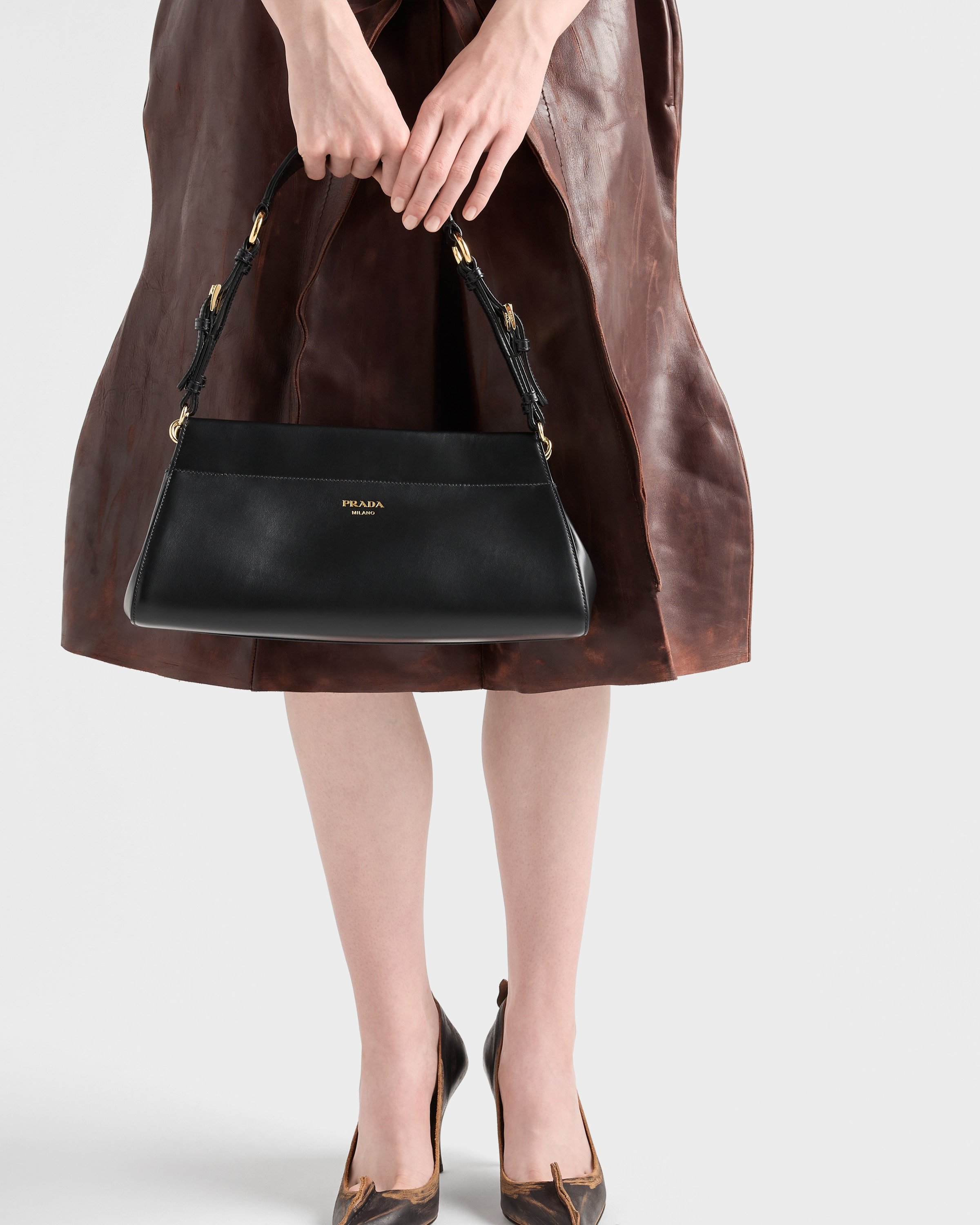 Leather midi-skirt - 3