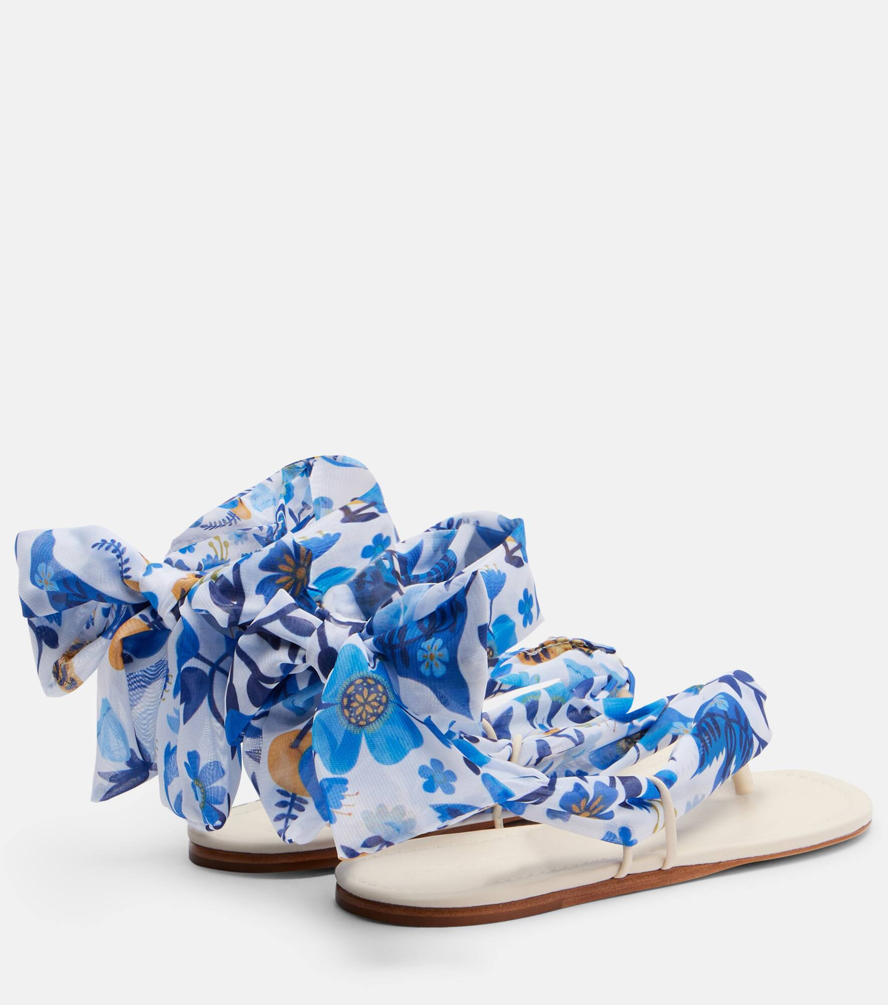 Printed thong sandals - 2