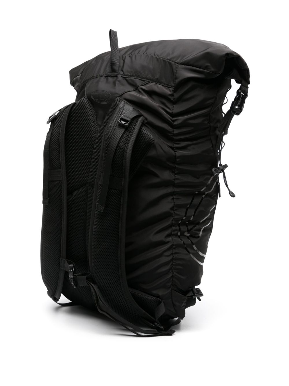 mesh-panel logo-print backpack - 3