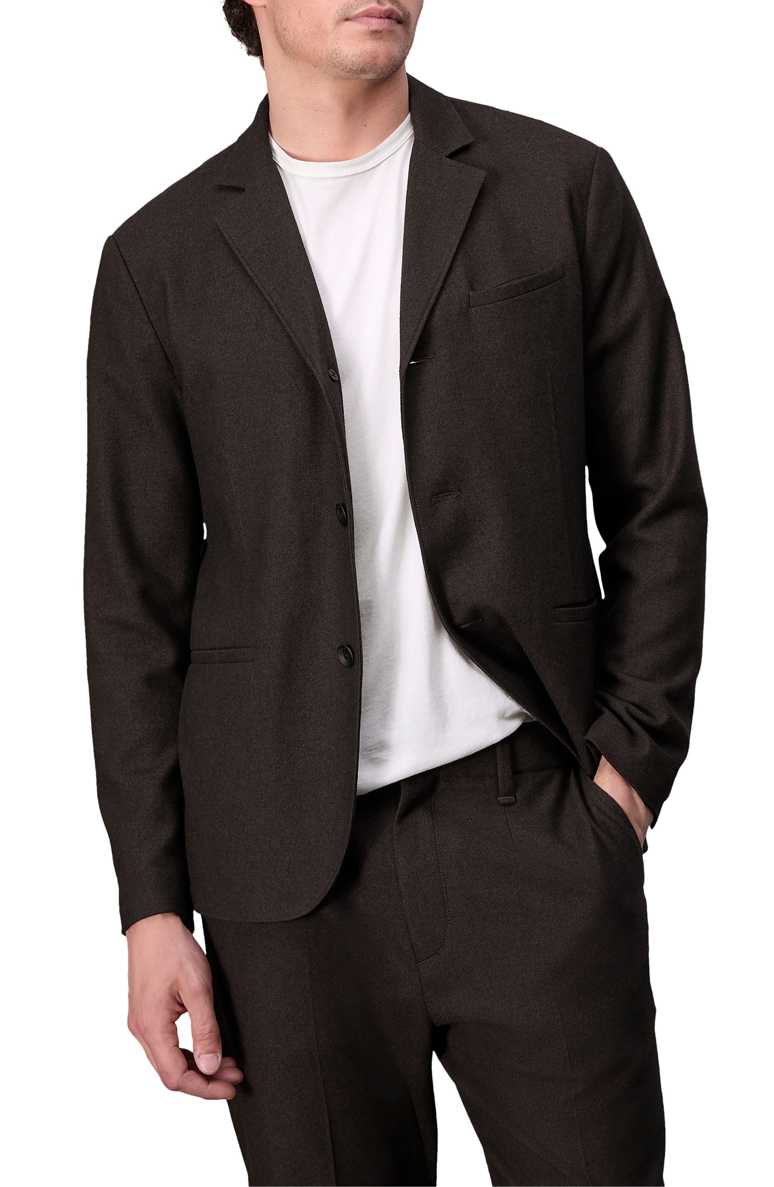 rag & bone Achilles Flannel Blazer in Brown at Nordstrom - 1