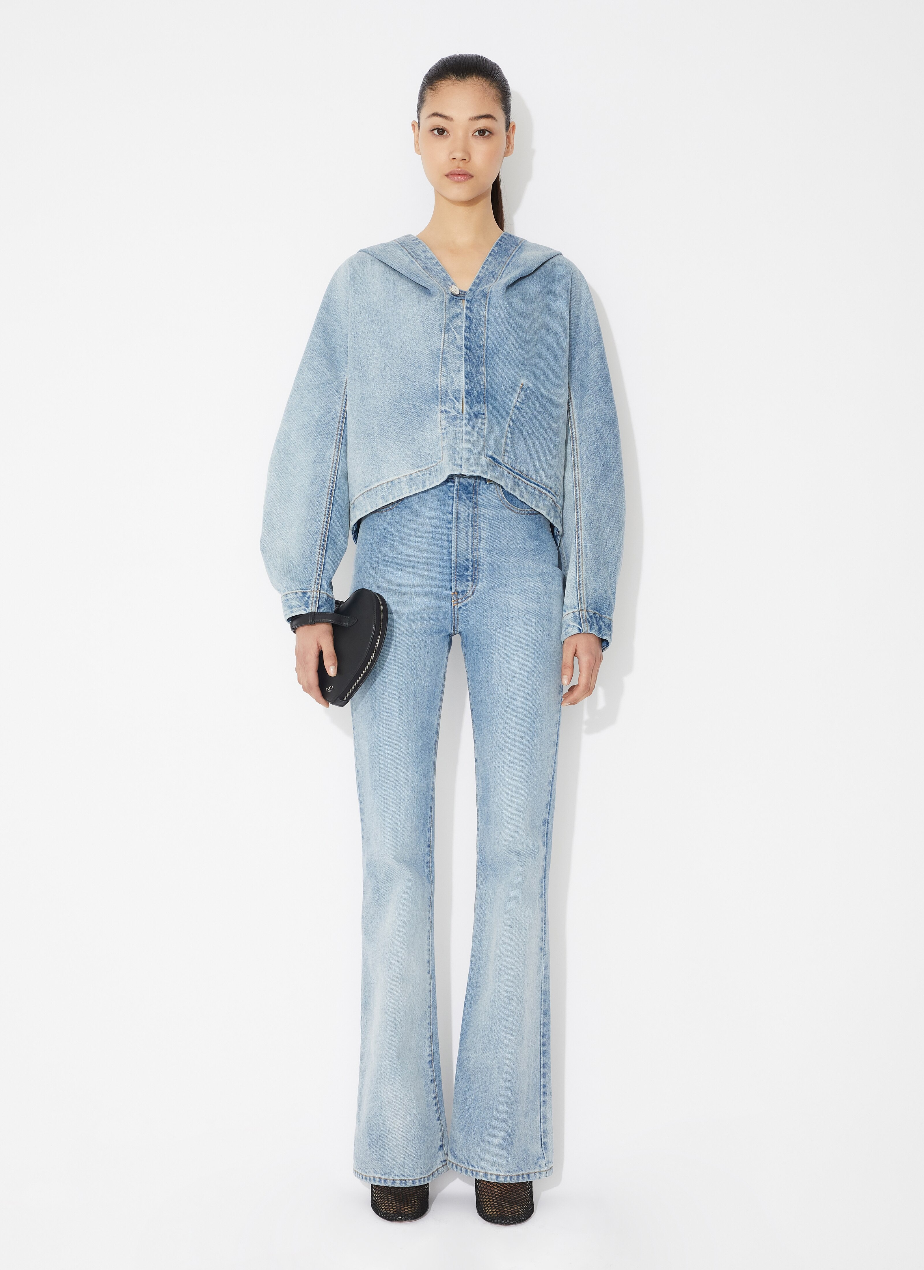 LONG BOOTCUT DENIM PANT - 2