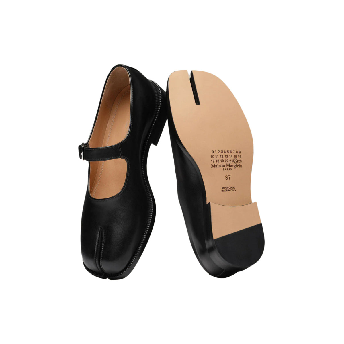 TABI LEATHER MARY JANE LOAFERS (BLACK) - 3