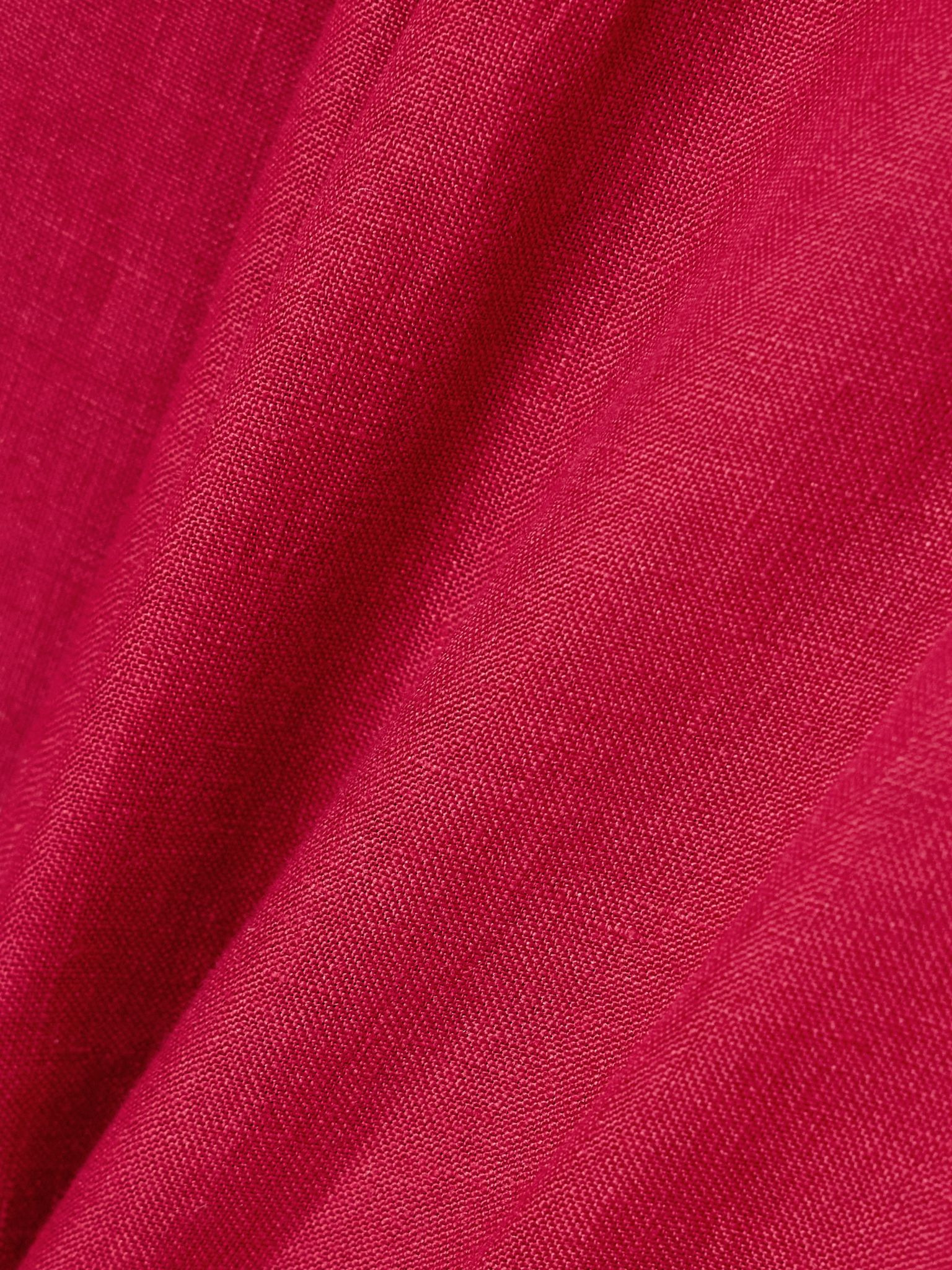 L'intemporel Select linen wide-leg pants Red - 5