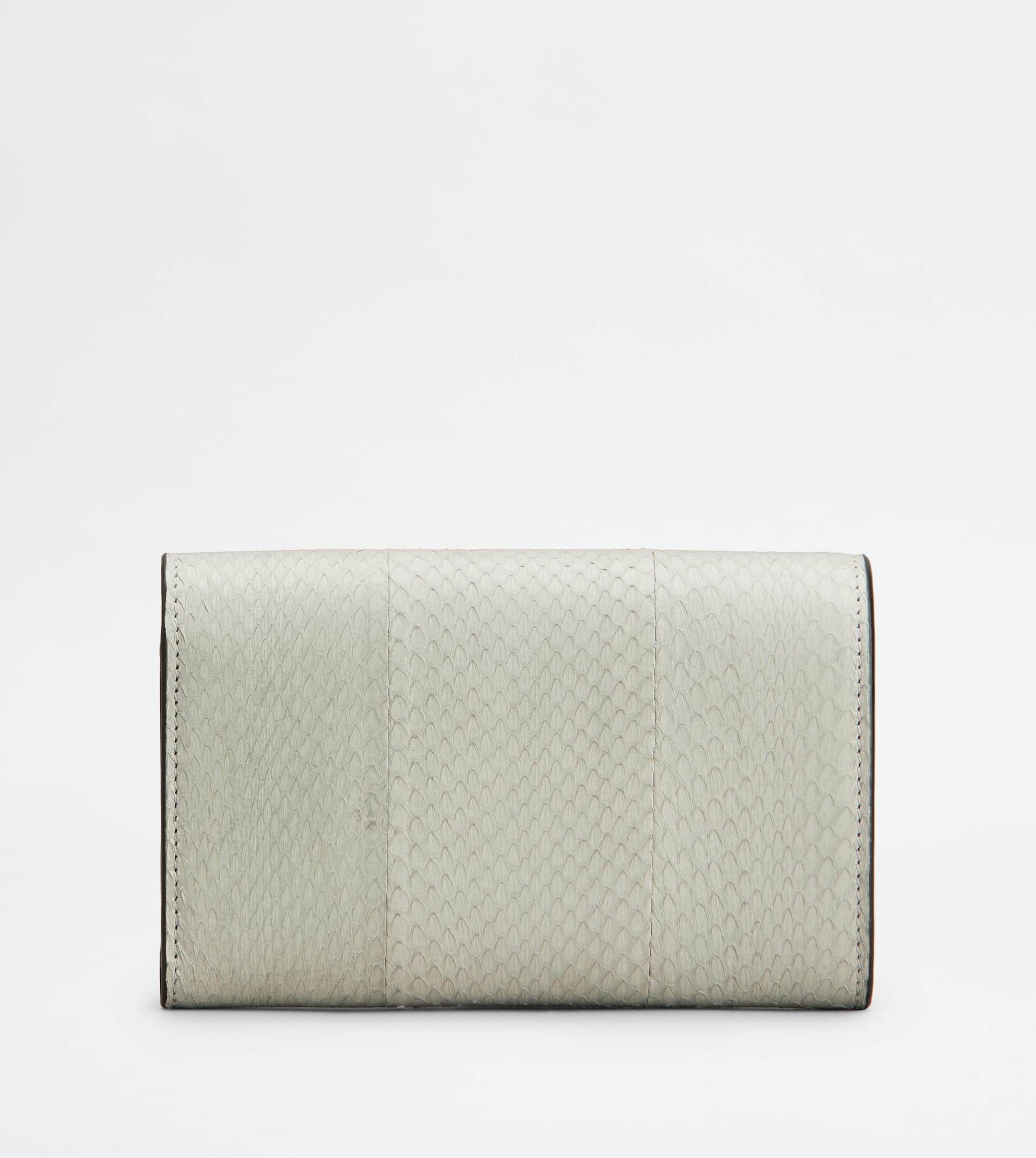 WALLET IN REPTILE - GREY - 2