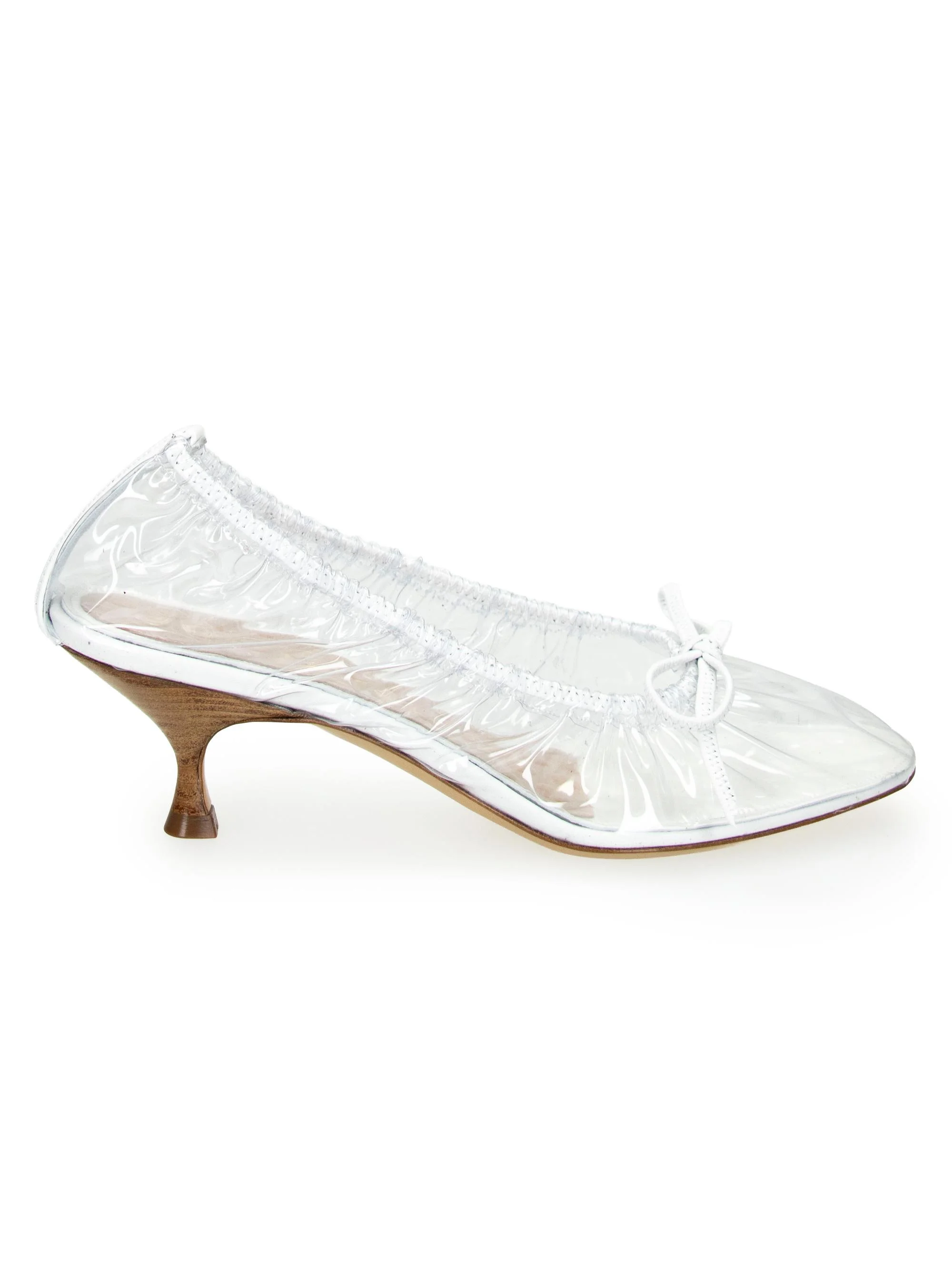 Women's Rain Check 30MM Transparent Pumps - Clear White - 1