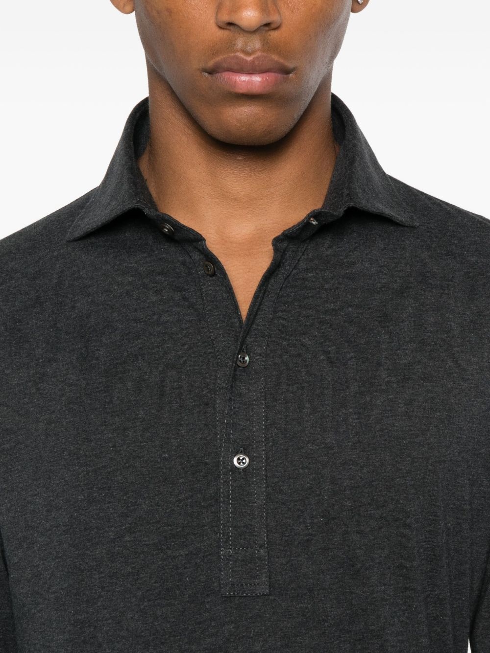 long-sleeve polo shirt - 4