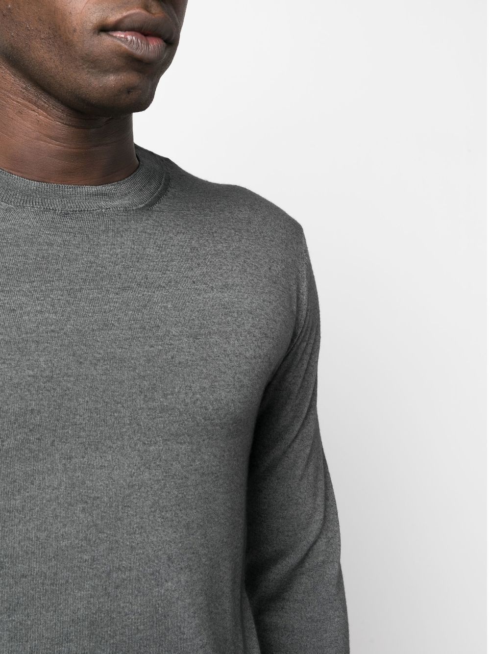 melange-effect wool sweater - 5