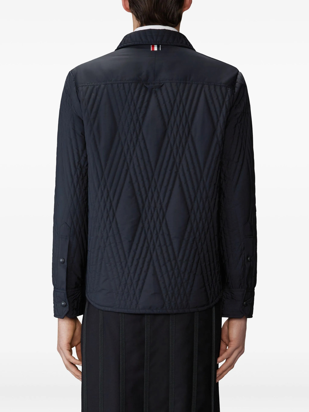 Poly Twill Eco Filled Quilted Oversize Shirt Men - 4