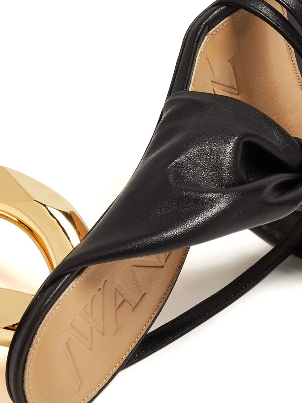95mm chain-heel mules - 4