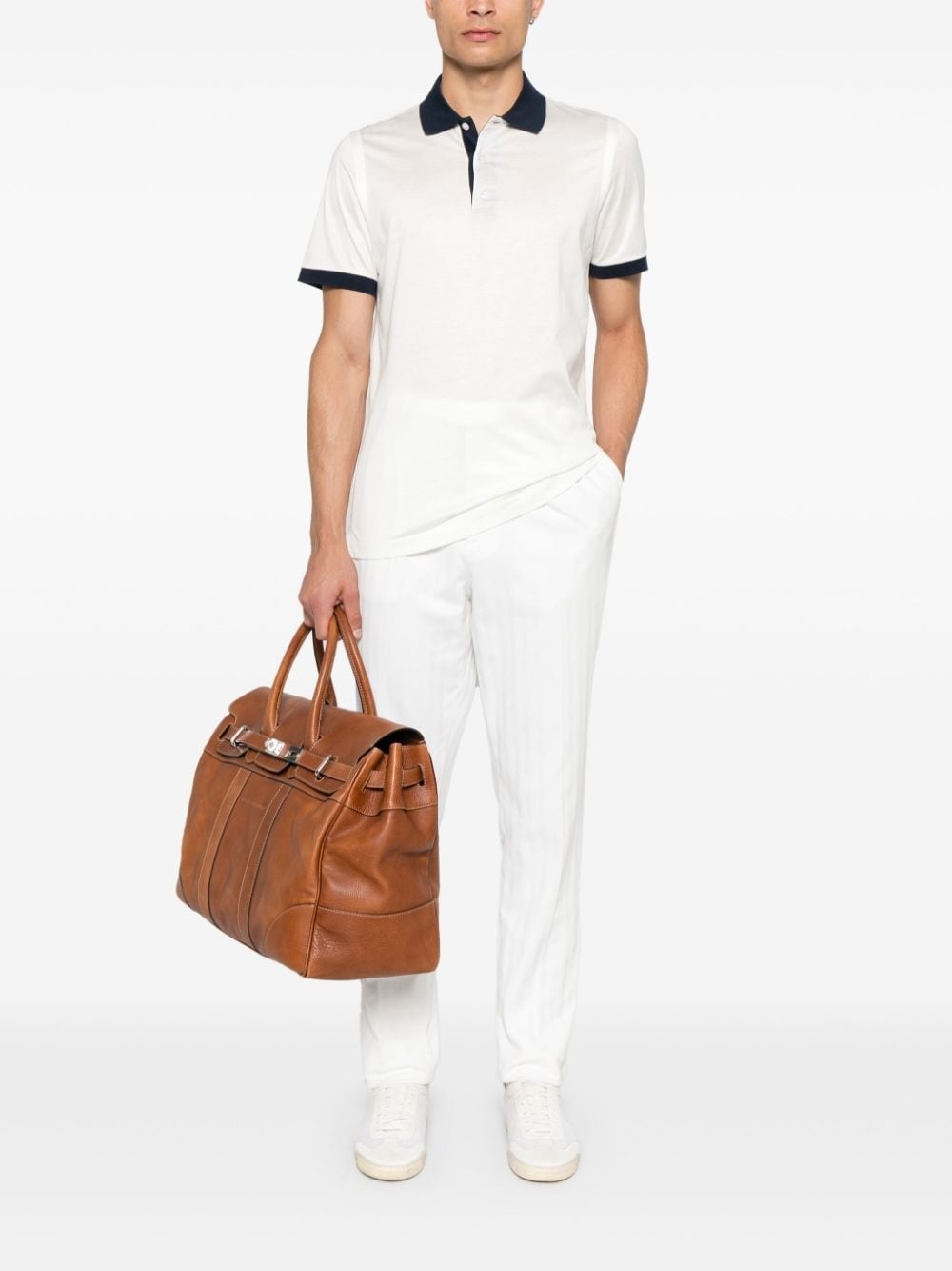 logo-embroidered polo shirt - 2