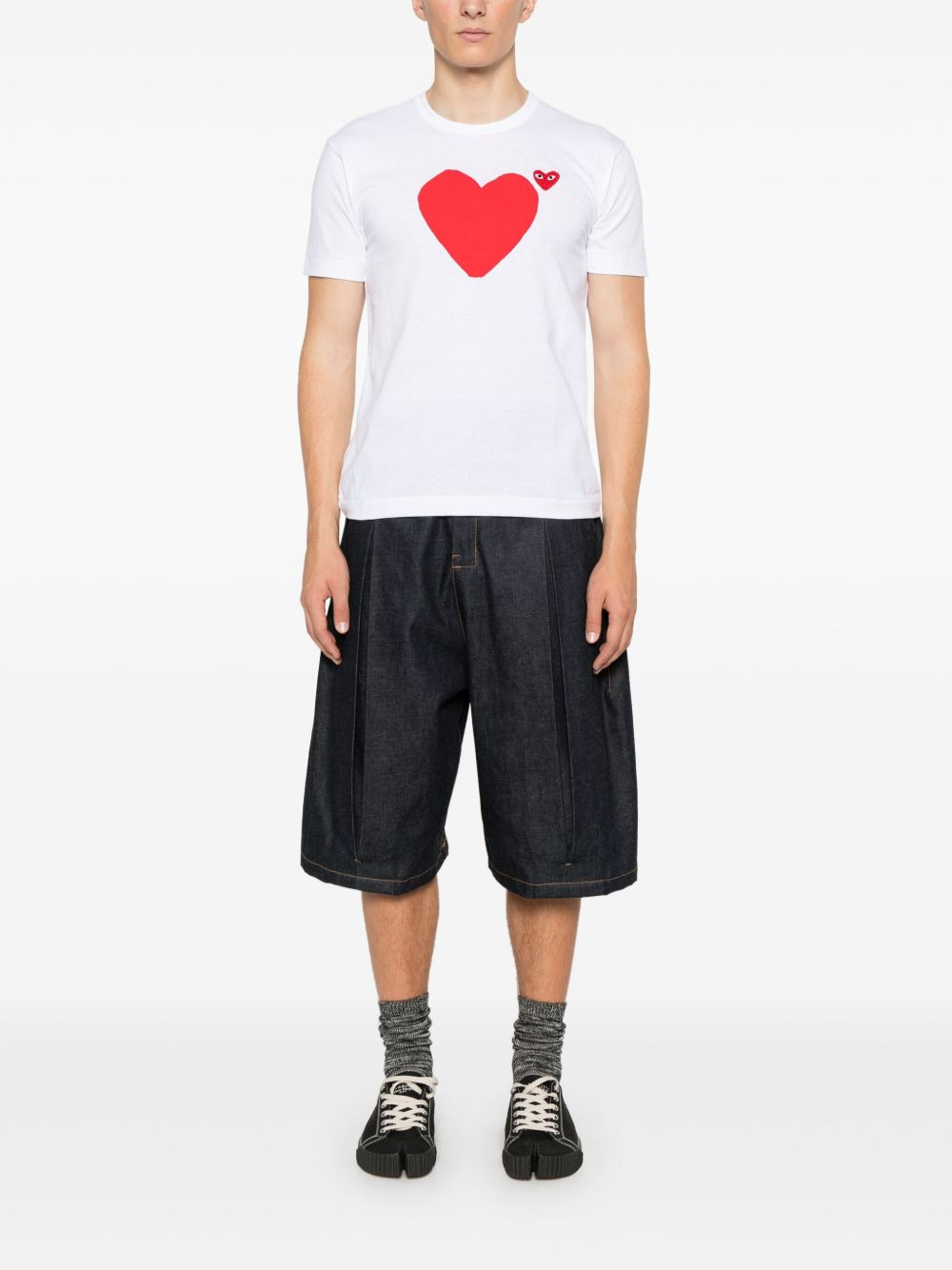 heart-print cotton T-shirt - 2