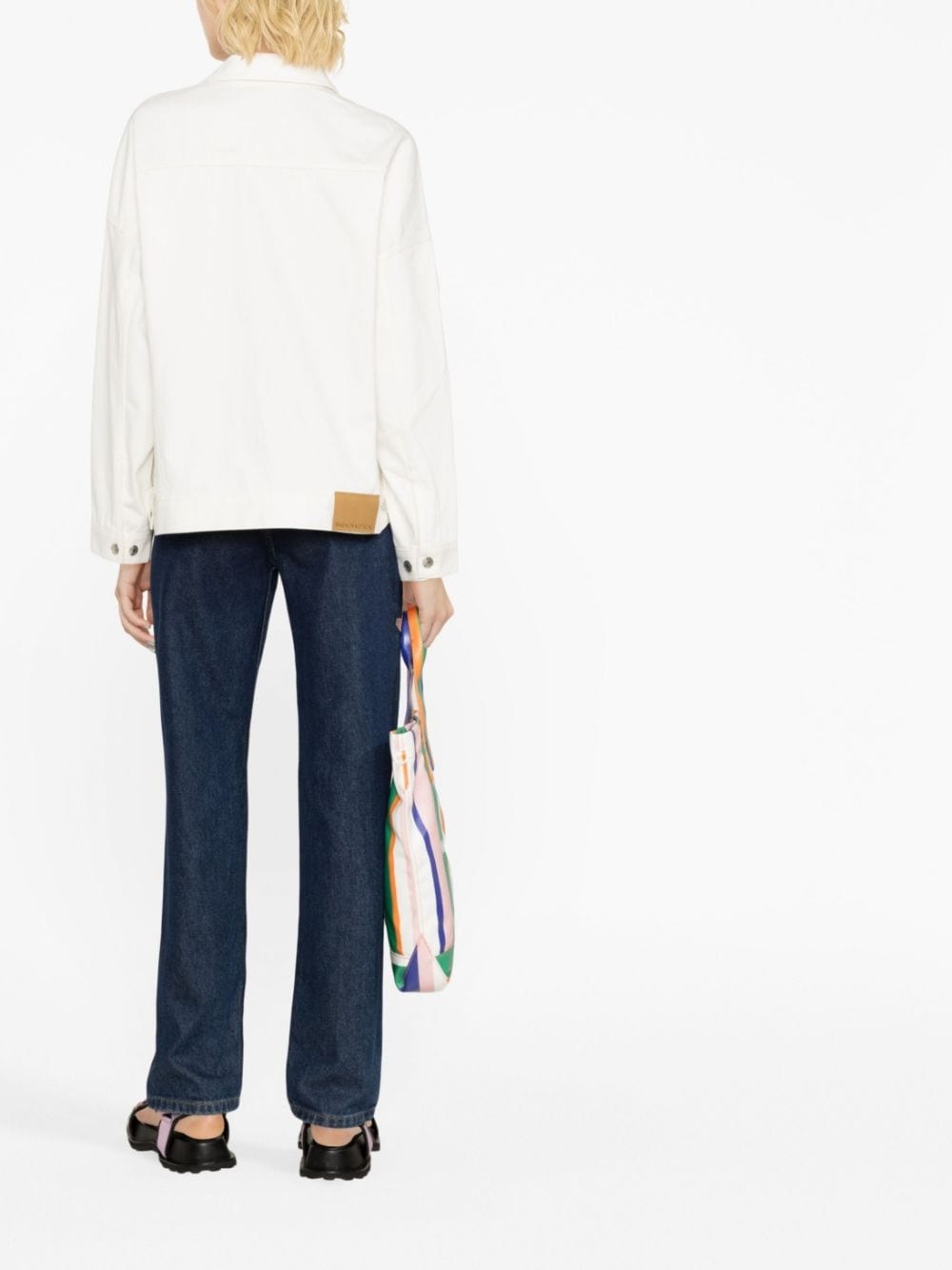 oversized denim trucker jacket - 3