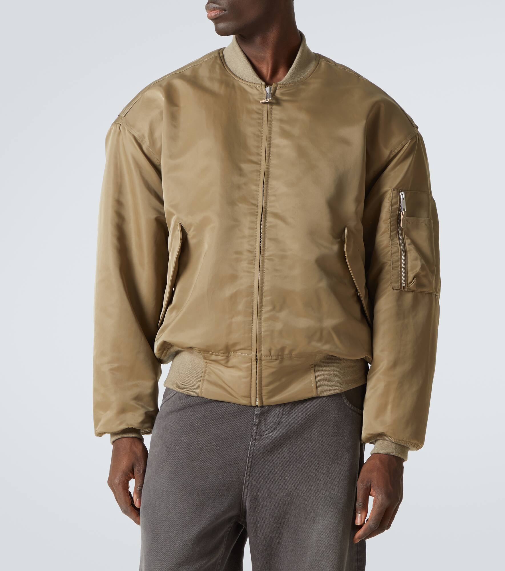 Broad smocked bomber jacket - 3