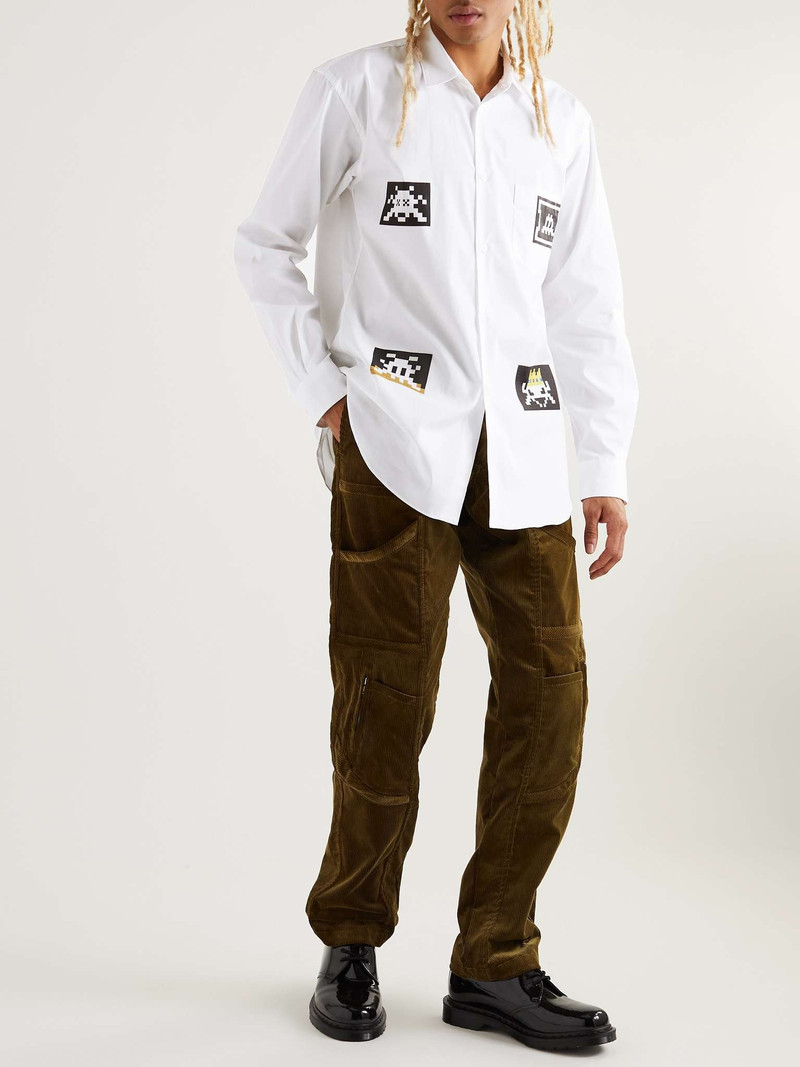 Comme des Garçons SHIRT Printed Cotton-Poplin Shirt outlook