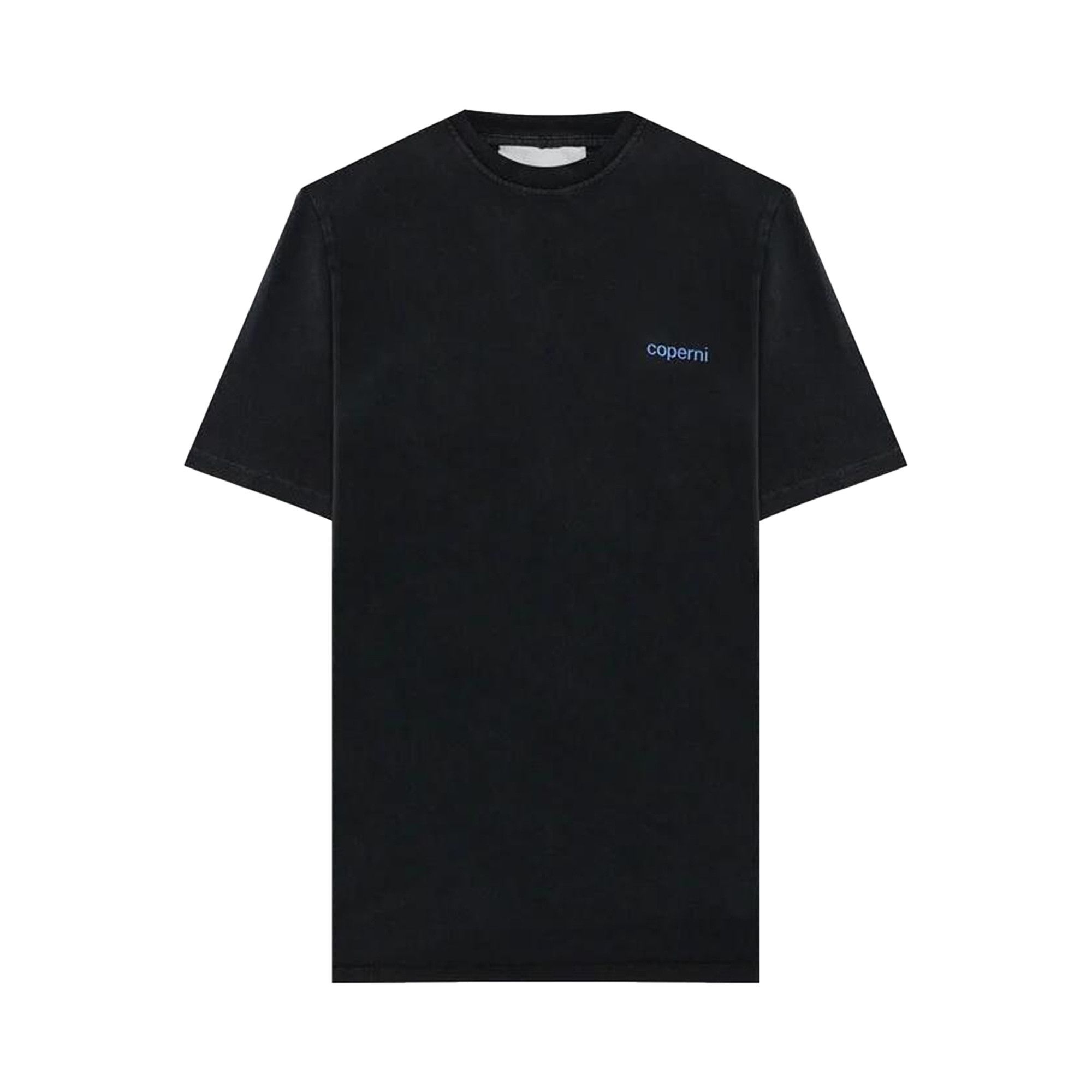 Coperni Washed Logo Boxy T-shirt 'Black/Blue' - 1